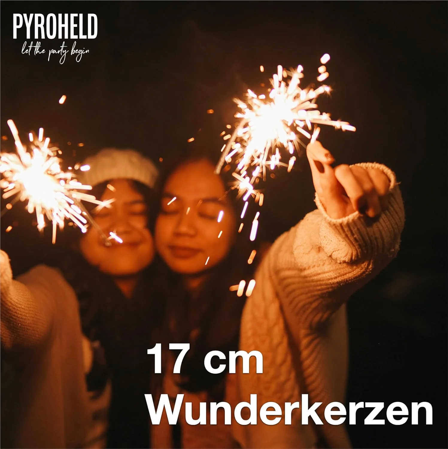 100x Wunderkerzen 17 cm Sternspritzer für Kinder & Jugendliche - für Partys, Hochzeit, Silvester - Image 5