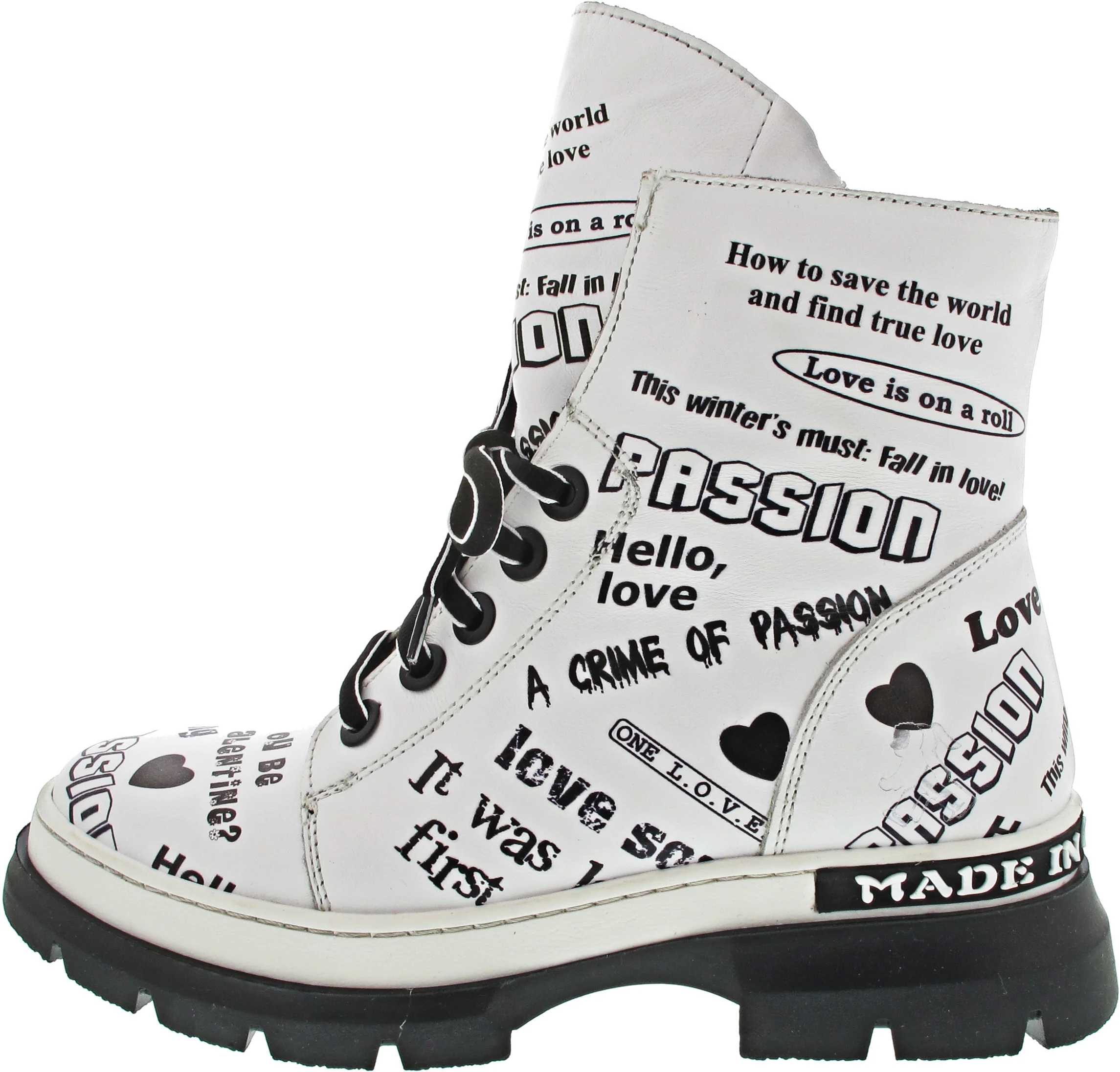 2 Go Fashion Schnürstiefel Weiß - Image 3