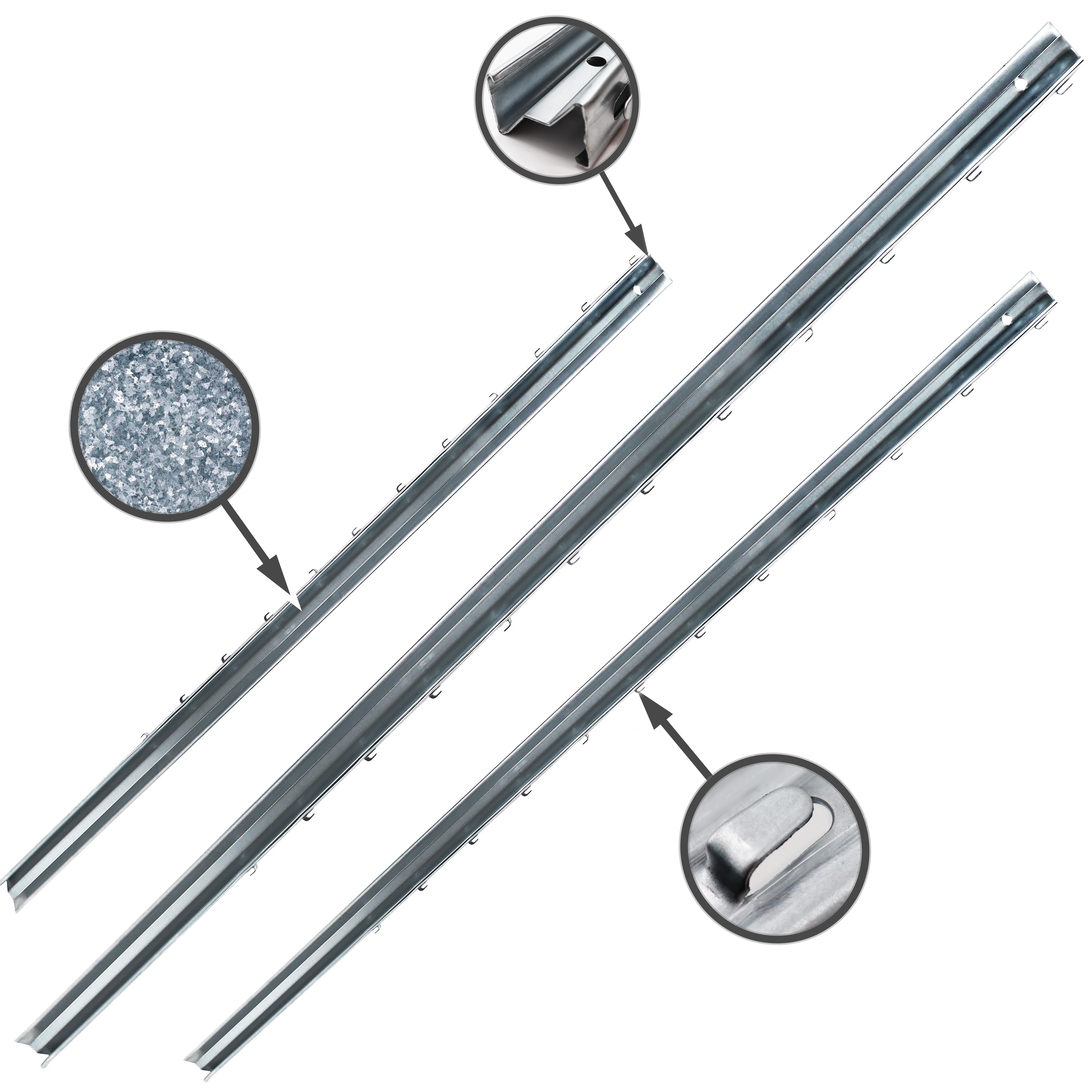 Wildzaun Forstzaun Weidezaun 180/24/15+ Z-Profil Zaunpfosten 2,3m lang - Image 33