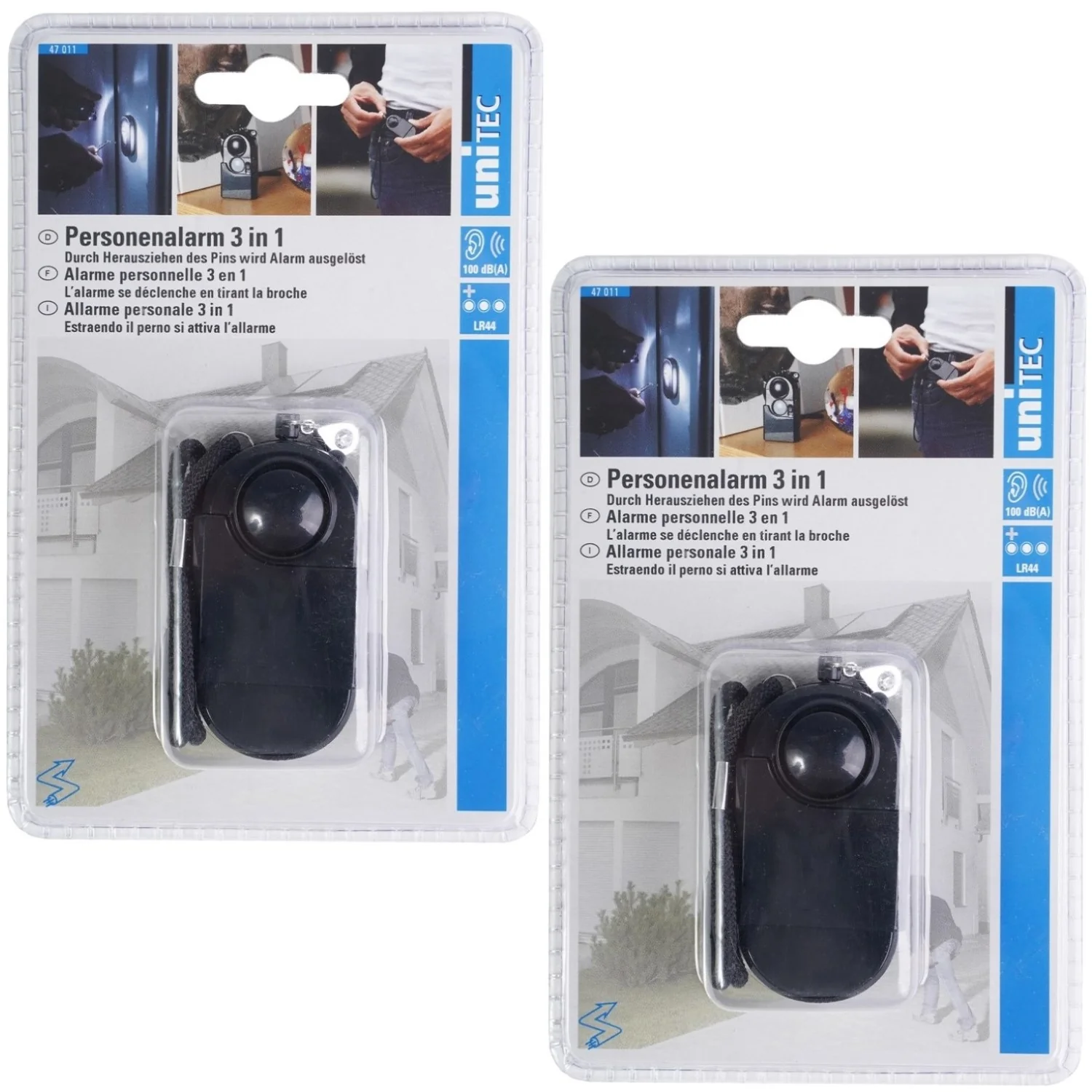 2x Personenalarm mit Bewegungsmelder + Licht 100dB - Image 2