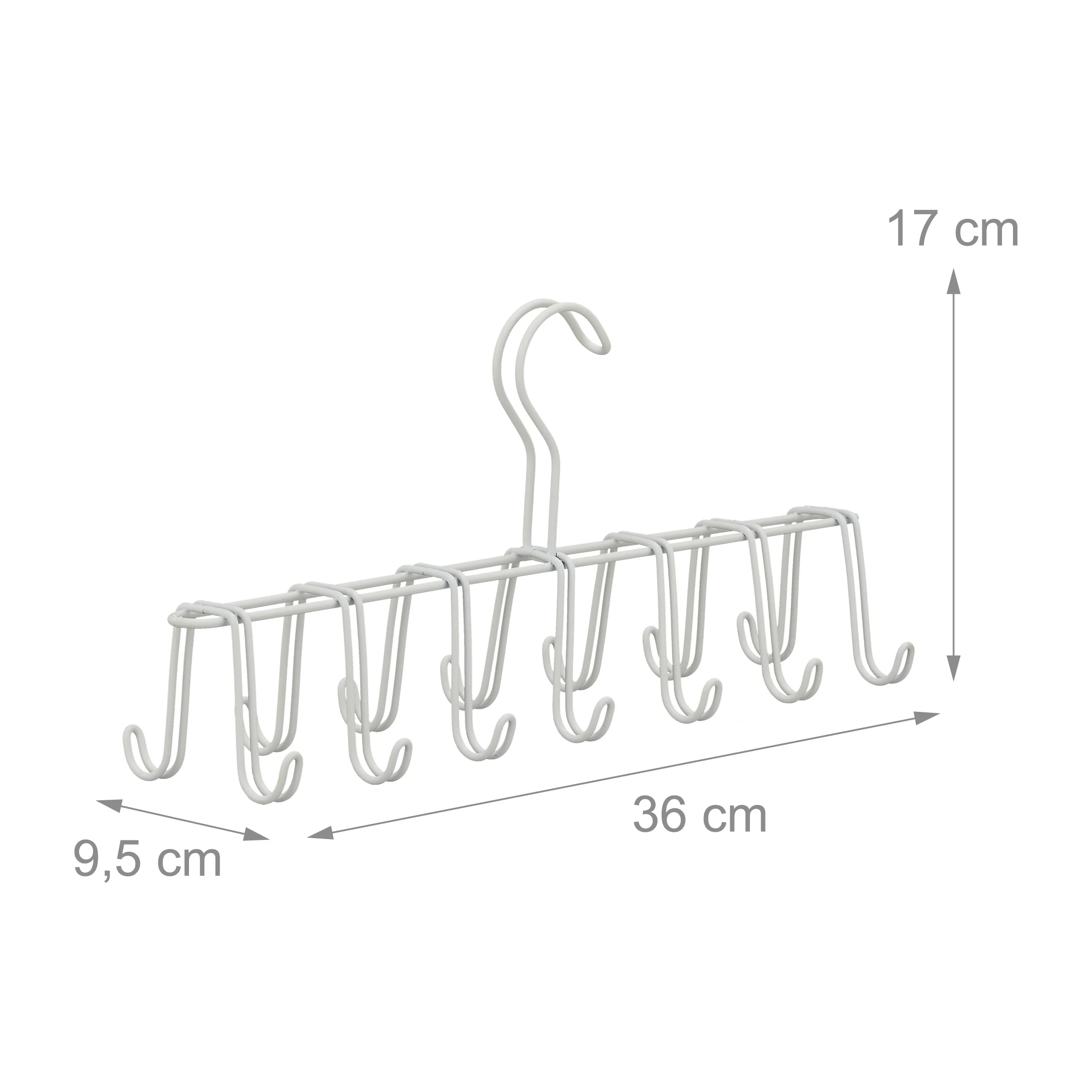 5 x Gürtelhalter Metall weiß - Image 7