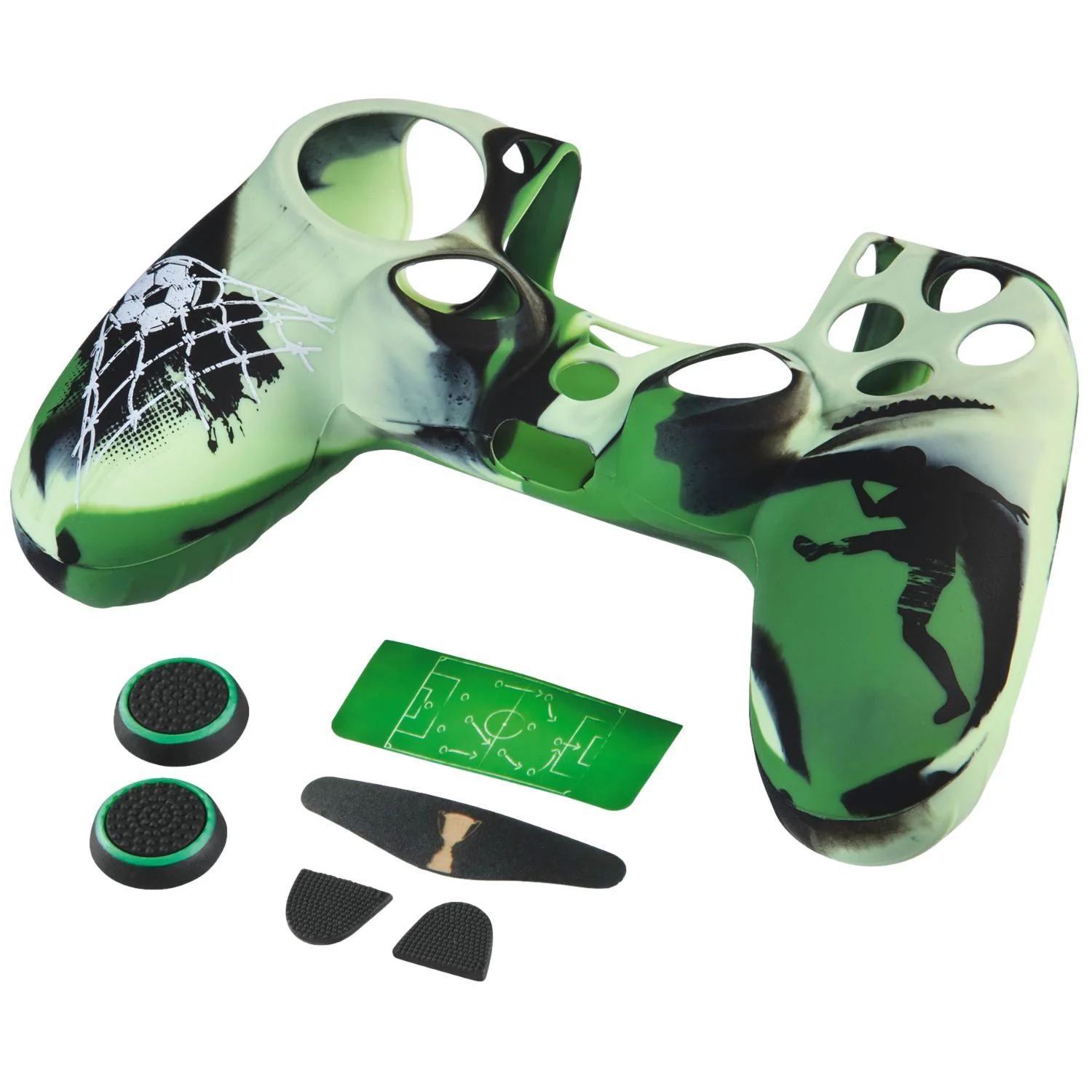 7in1 Set Schutzhülle Skin Soccer für PS4 Controller - Image 2