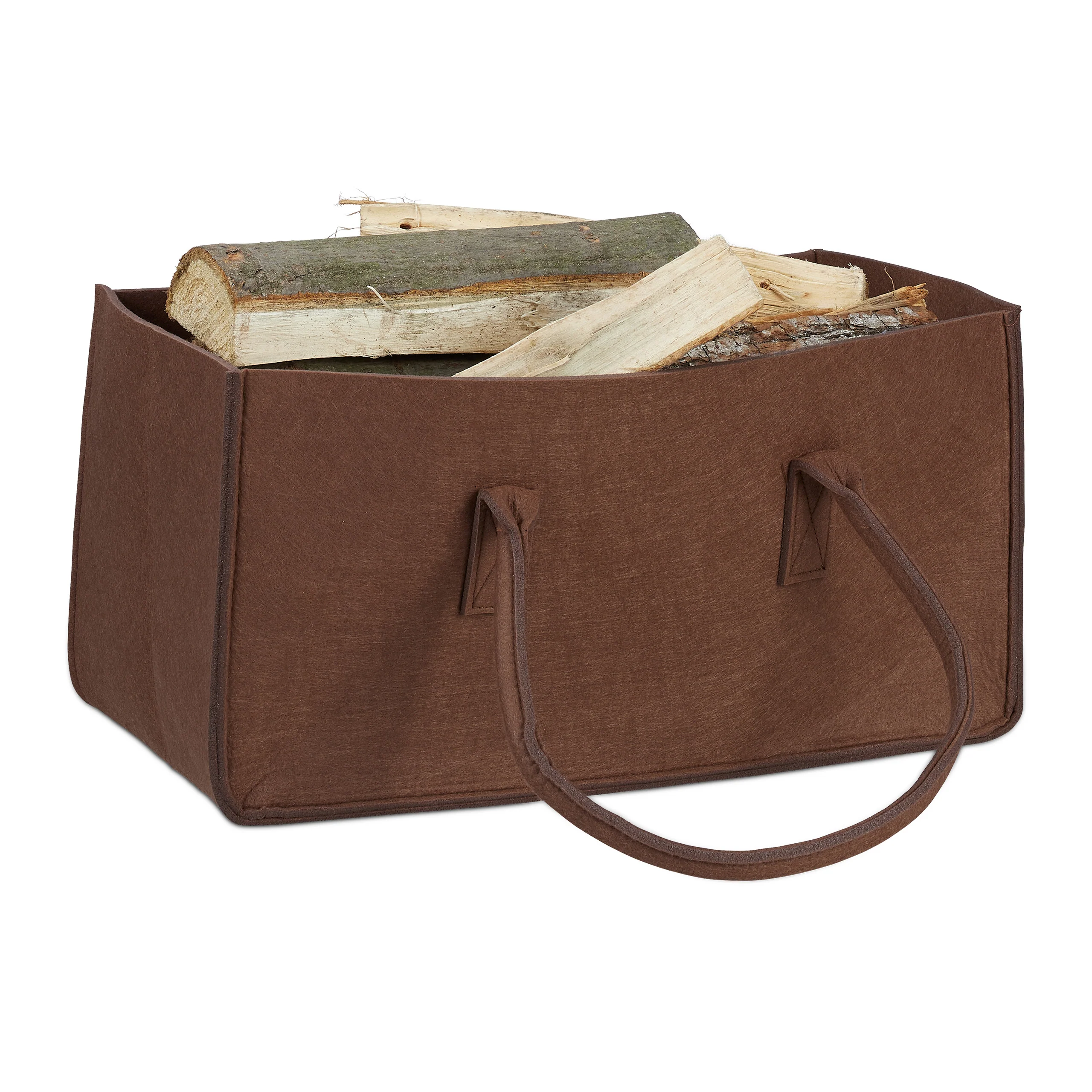 8x Kaminholztasche aus Filz, schwarz - Image 2