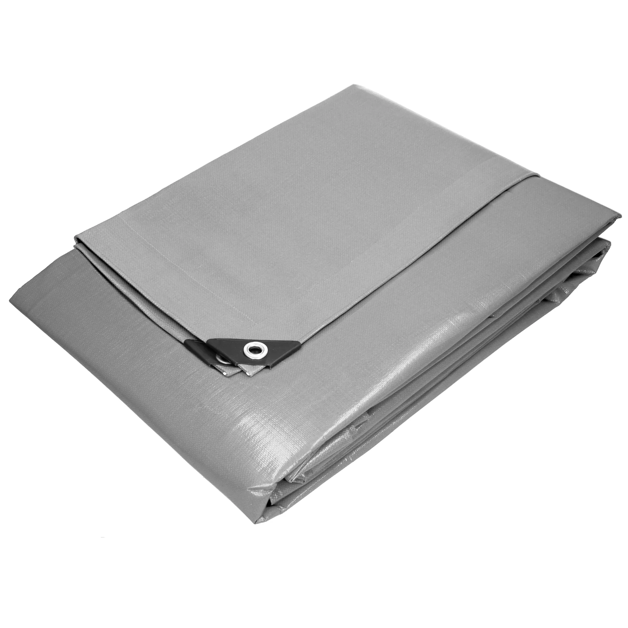 Abdeckplane mit Ösen, 2x3 m 180g/m², Grau, aus Polyethylen