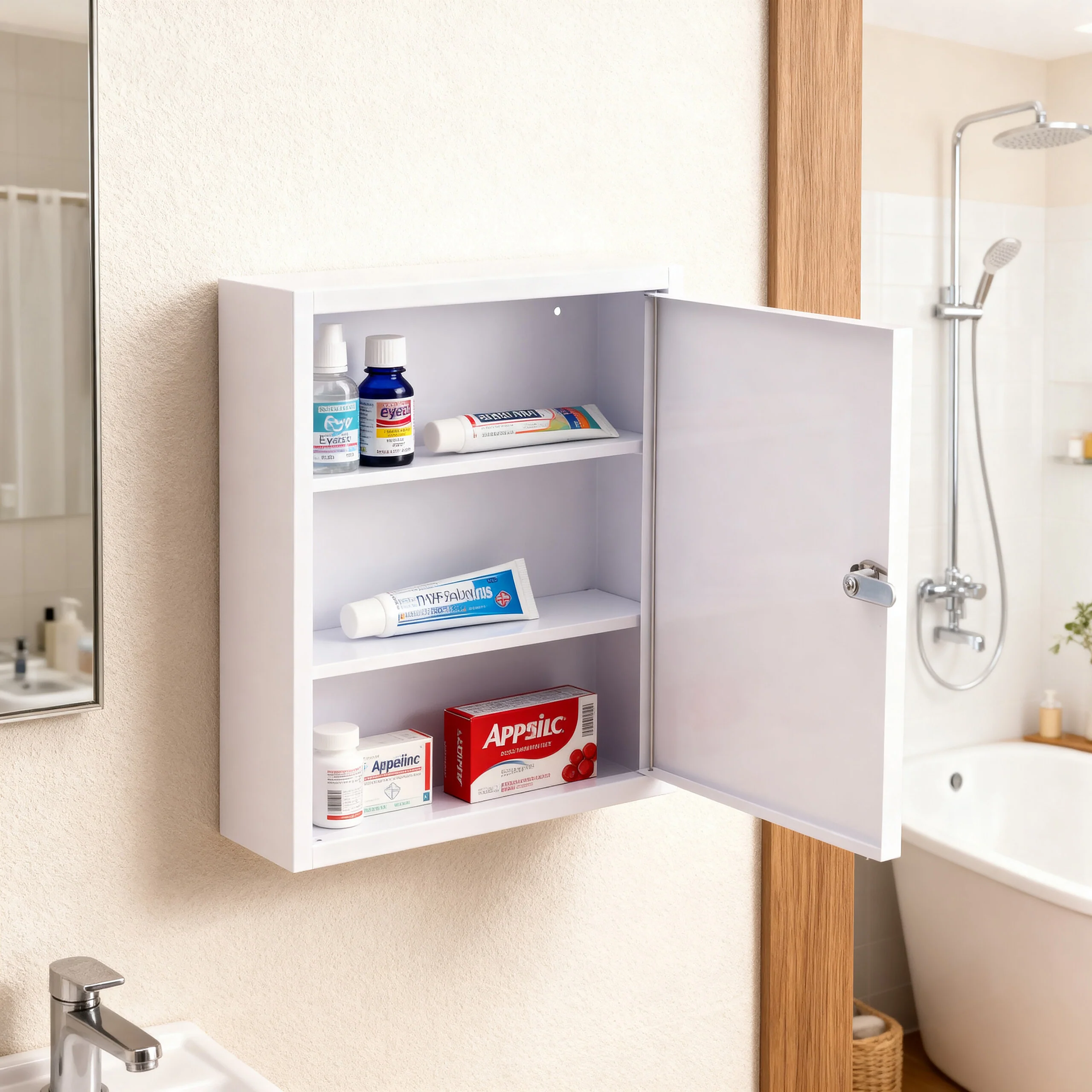 Abschließbarer Medizinschrank mit Kreuz - Image 2