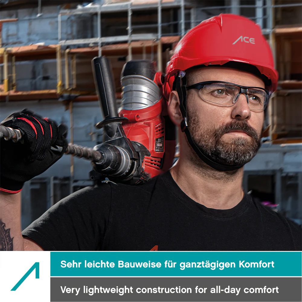 ACE Evo Schutzbrille - Antibeschlag-Arbeitsbrille für Arbeit, Airsoft, Schießsport etc. - Getönt - Image 12