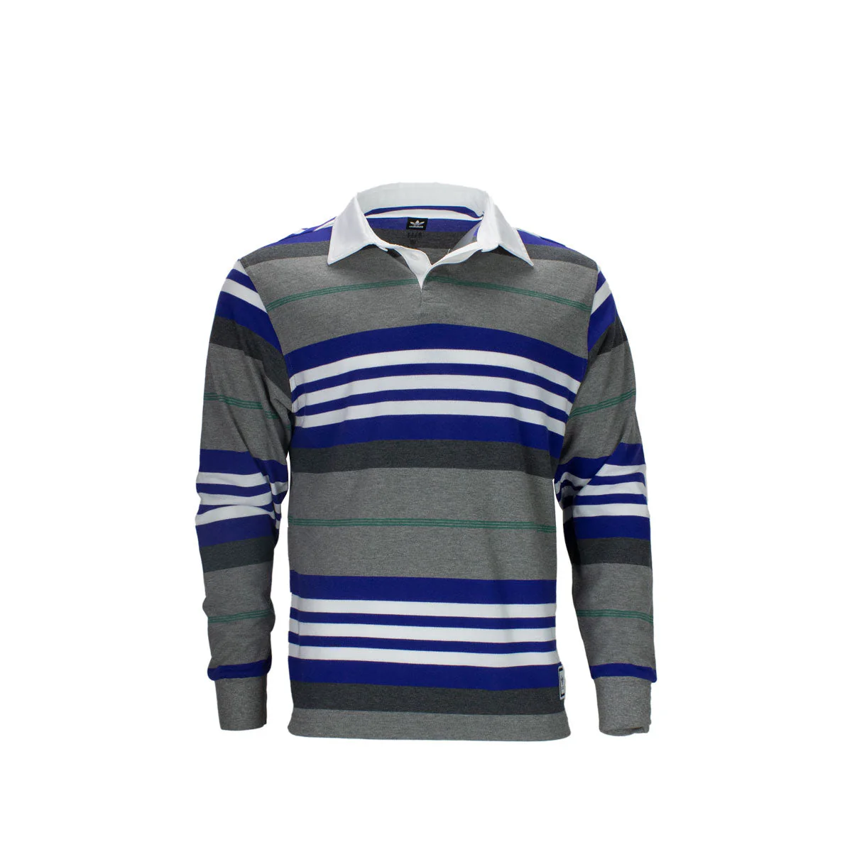 Adidas Cleland Polo Shirt Herren Longsleeve Skateboarding Blockstreifen DU3921 - Image 4