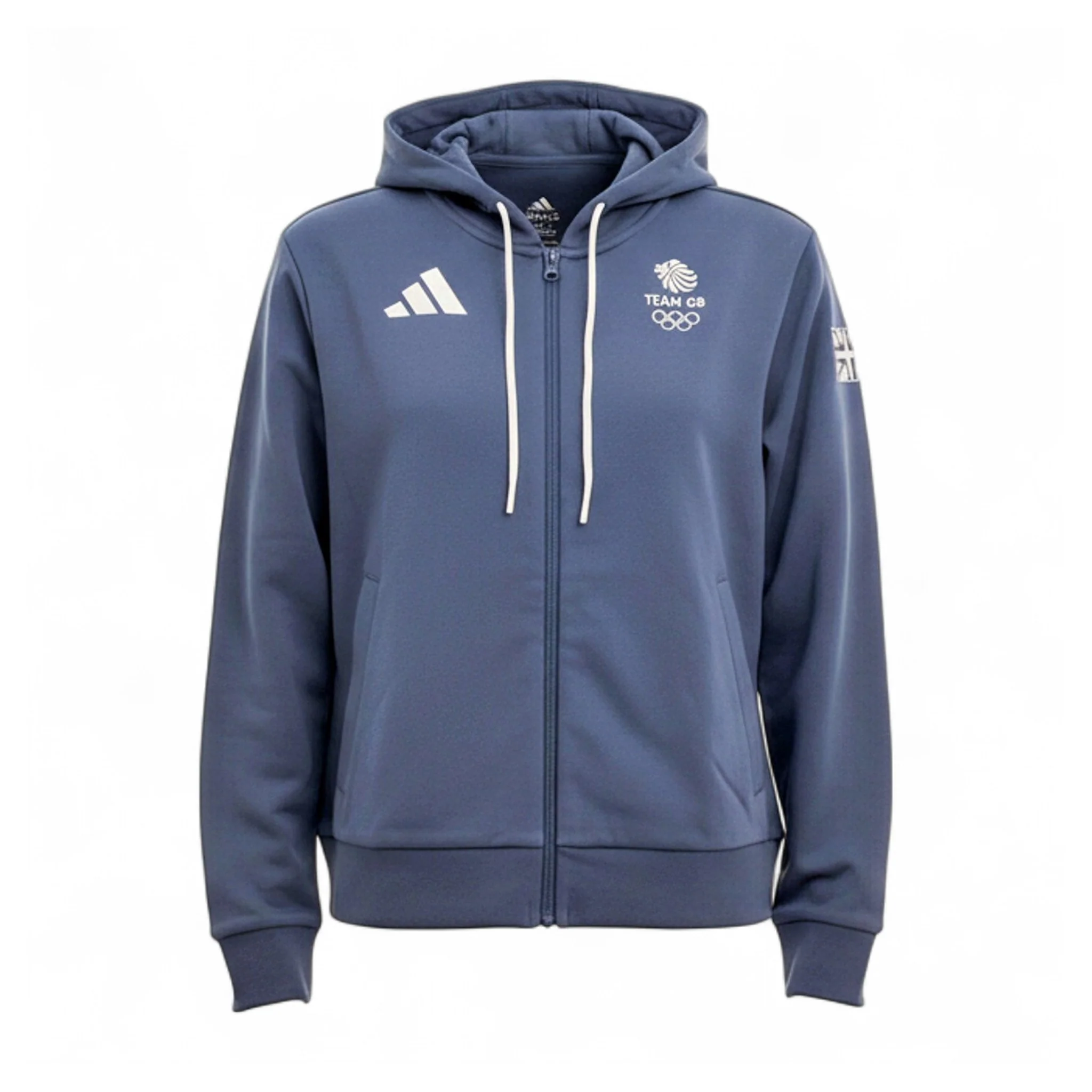Adidas Olympic Sports GB Great Britain Damen Hoody Kapuzenpullover - Image 3