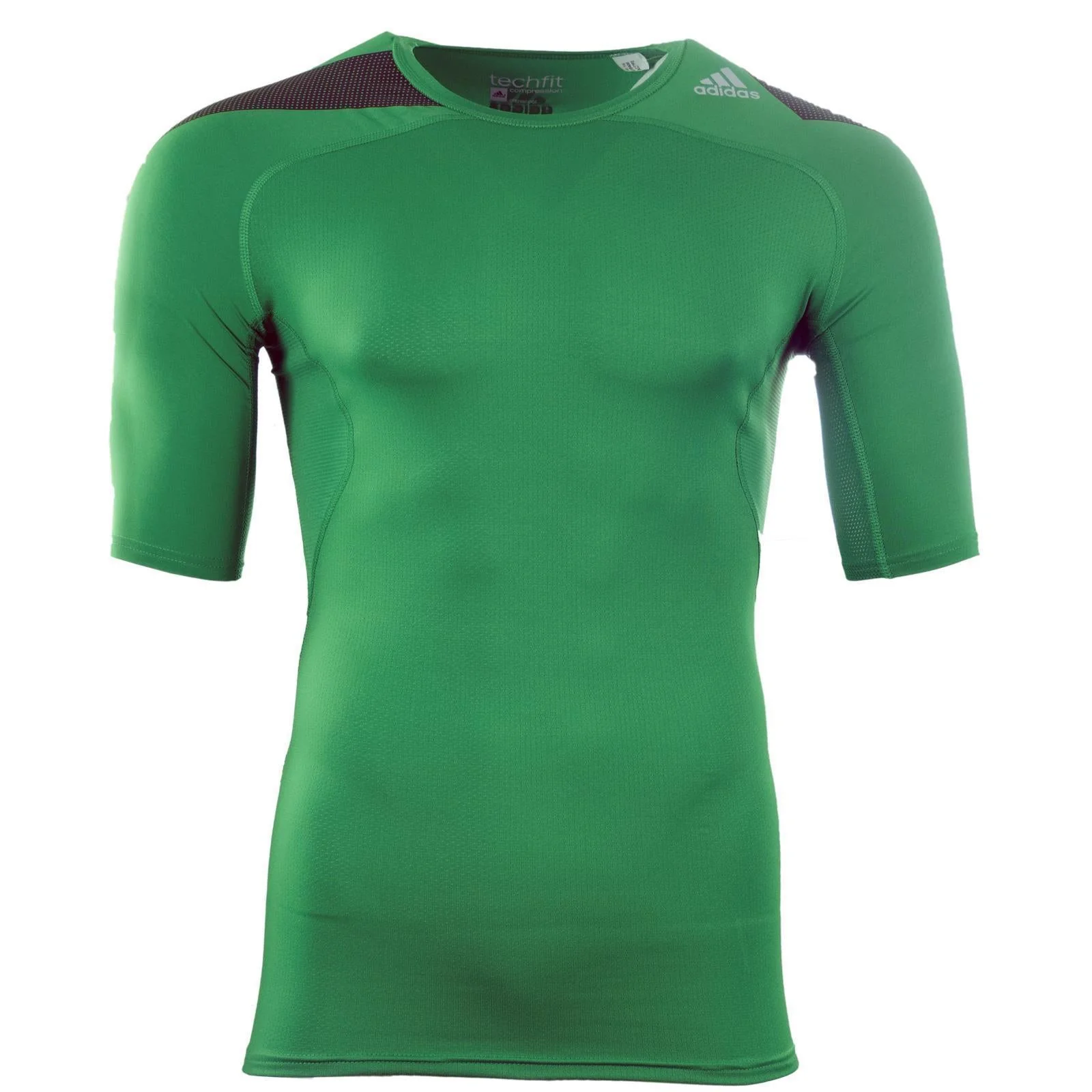 Adidas Techfit Cool T-Shirt Herren Sportshirt Funktion Grün S18406 - Image 4