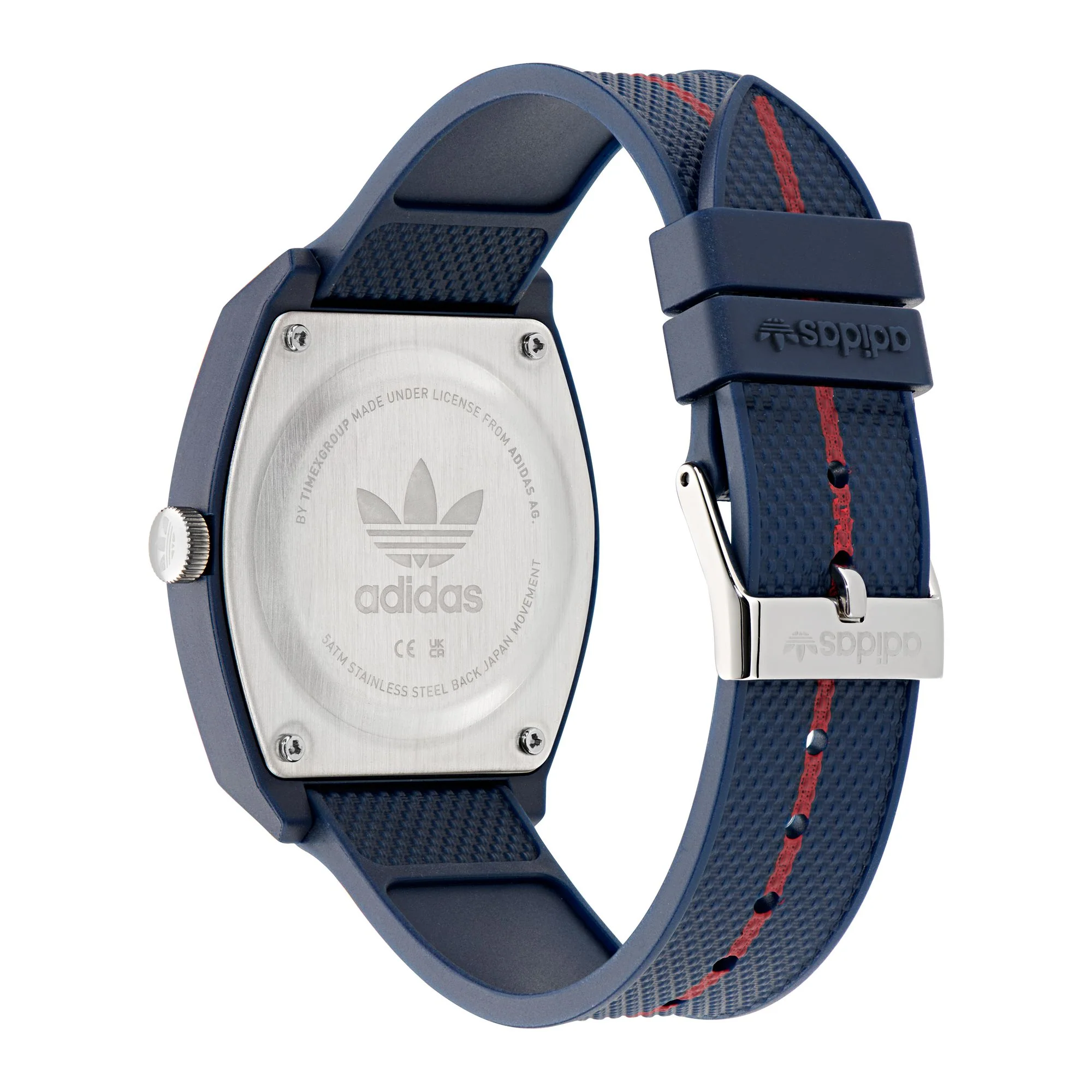Adidas Unisex Uhr PROJECT TWO Kunststoff blau AOST26030 - Image 4