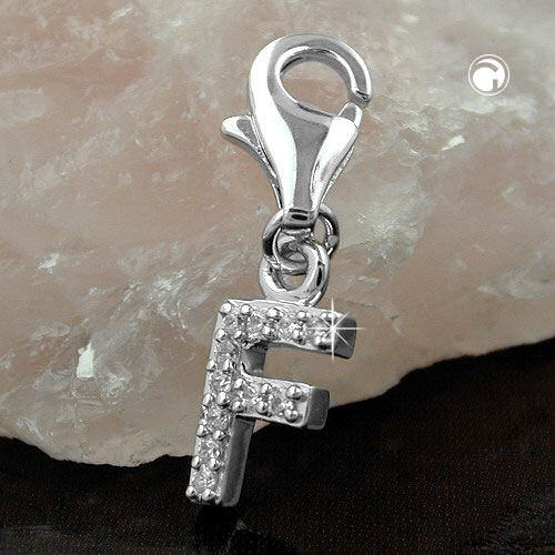 Anhänger, Charm Buchstabe F, Silber 925 - Image 2