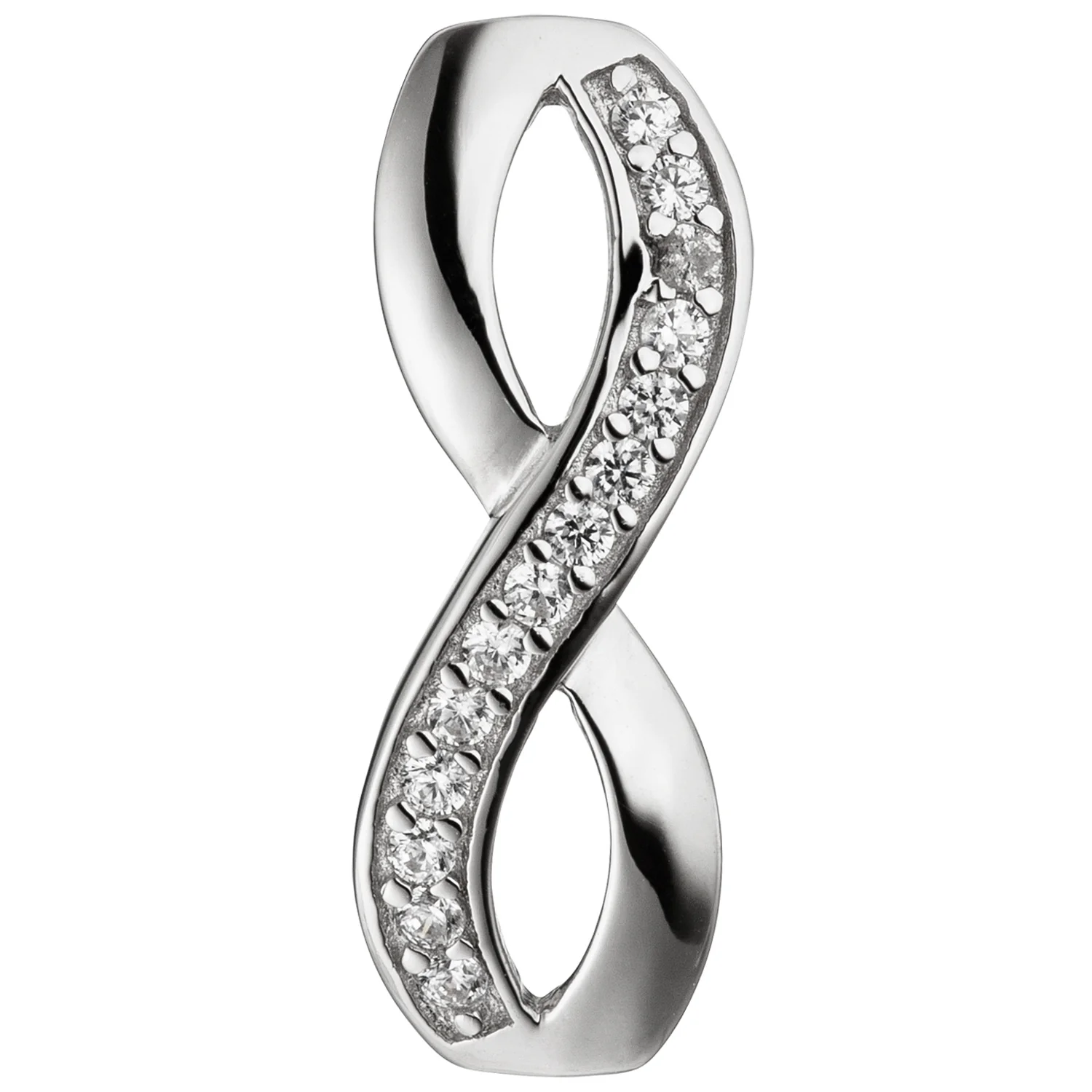 Anhänger Unendlich 925 Sterling Silber mit Zirkonia Silberanhänger