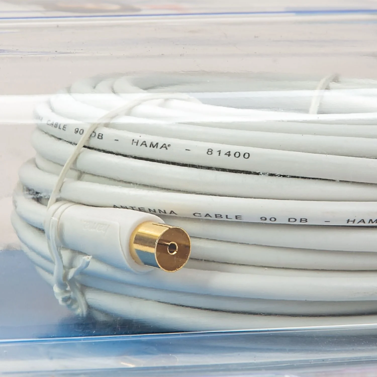Antennen-Kabel 15m 90dB Filter vergoldet Weiß - Image 7