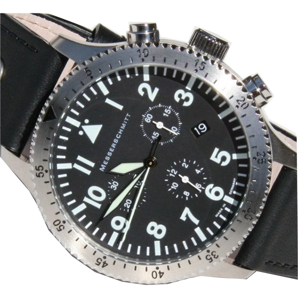 Aristo Herren Messerschmitt Uhr Chronograph Fliegeruhr ME 5030L - Image 3