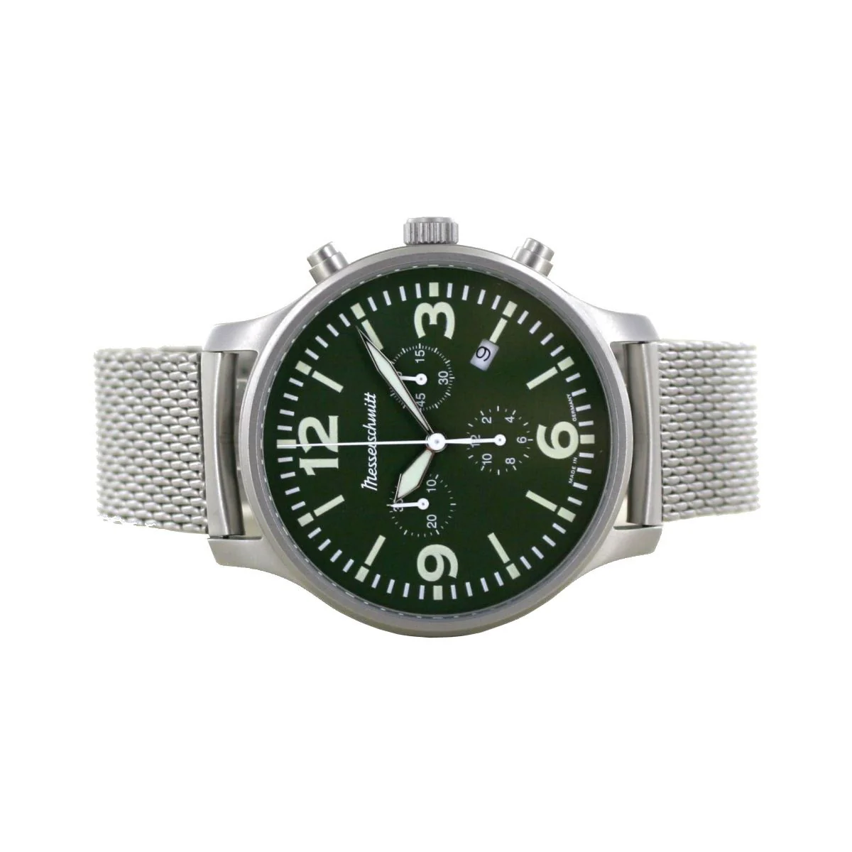 Aristo Herren Messerschmitt Uhr Flieger Chronograph ME-3H204M Edelstahl - Image 2