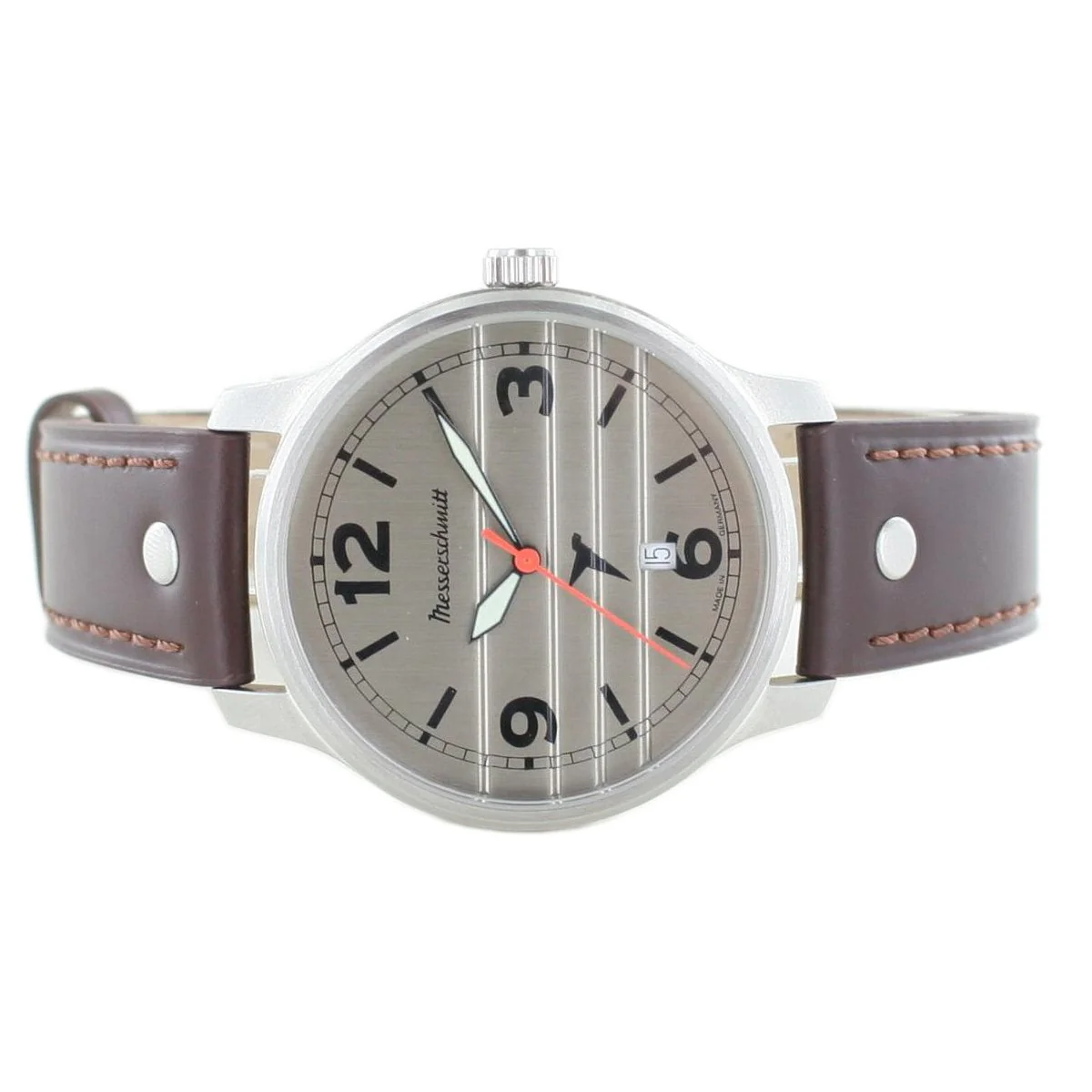 Aristo Herren Messerschmitt Uhr Fliegeruhr M-18-1 / BFW-M18 Leder - Image 2