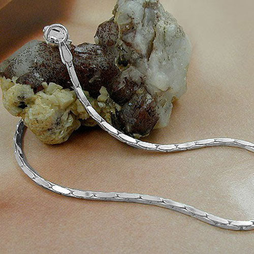 Armband 1,4x1,4mm Kobrakette 4x diamantiert Silber 925 19cm