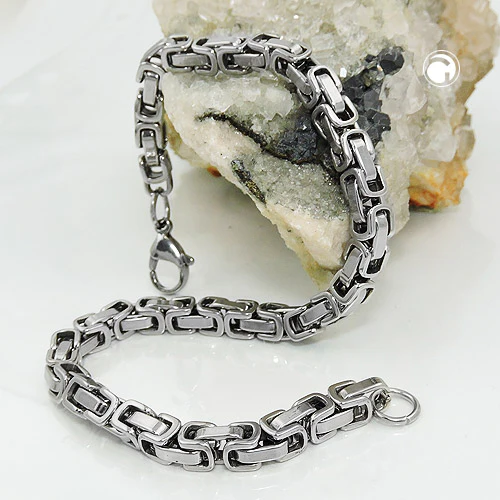 Armband 5mm Königskette Edelstahl 21cm - Image 2
