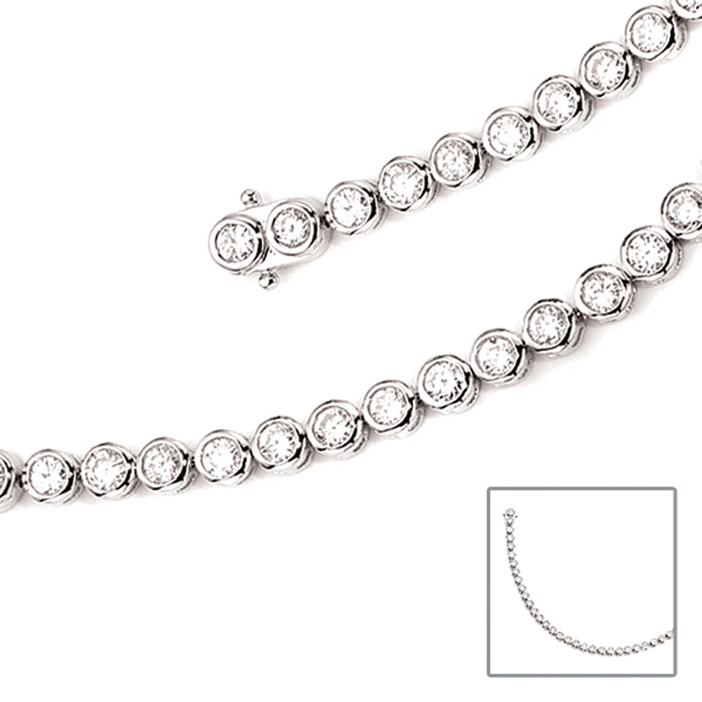 Armband 925 Sterling Silber 42 Zirkonia 19 cm Silberarmband Kastenschloss