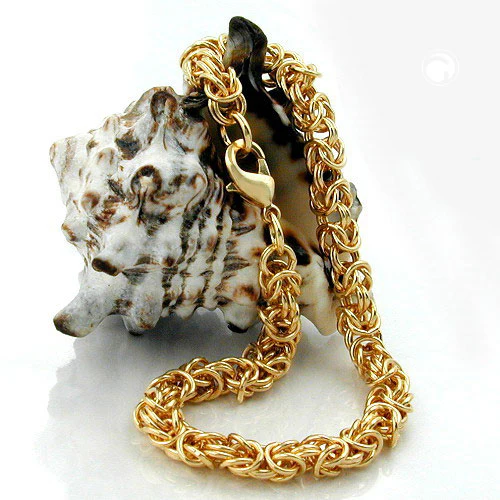 Armband Königskette rund 5mm vergoldet AMD 19cm - Image 2