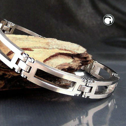 Armband, massiv Edelstahl, 7 Glieder - Image 2