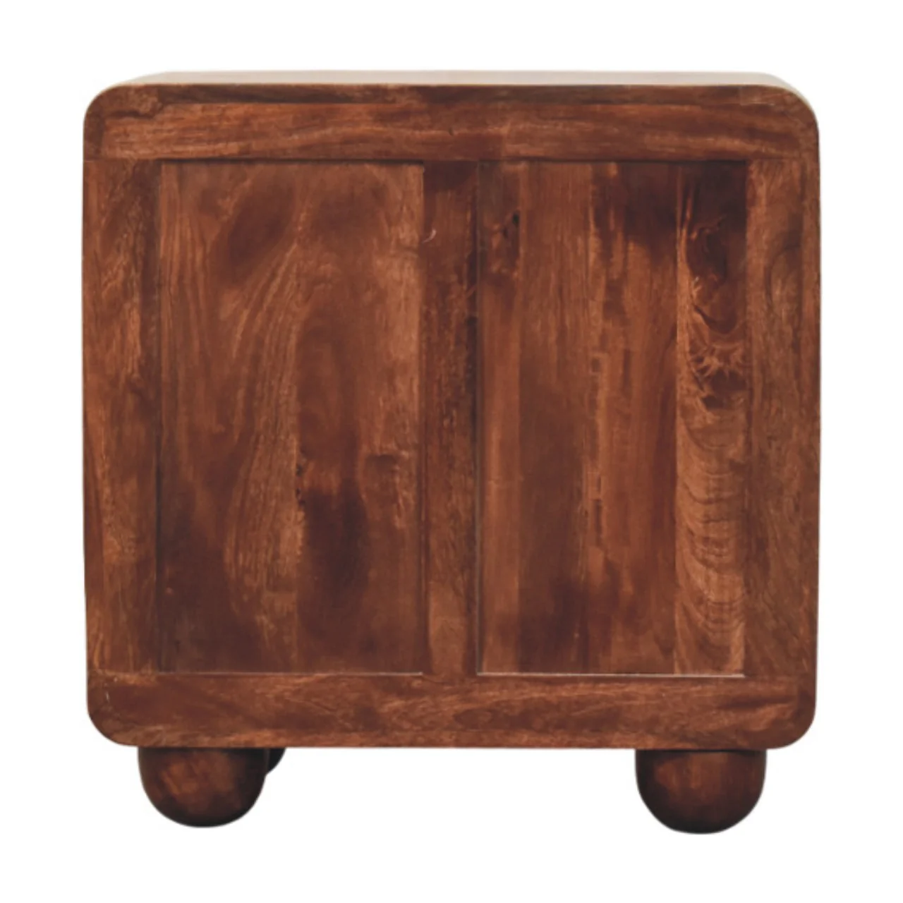 Artisan Furniture Massivholz 3-Schubladen runde Kommode, Braun - Image 10