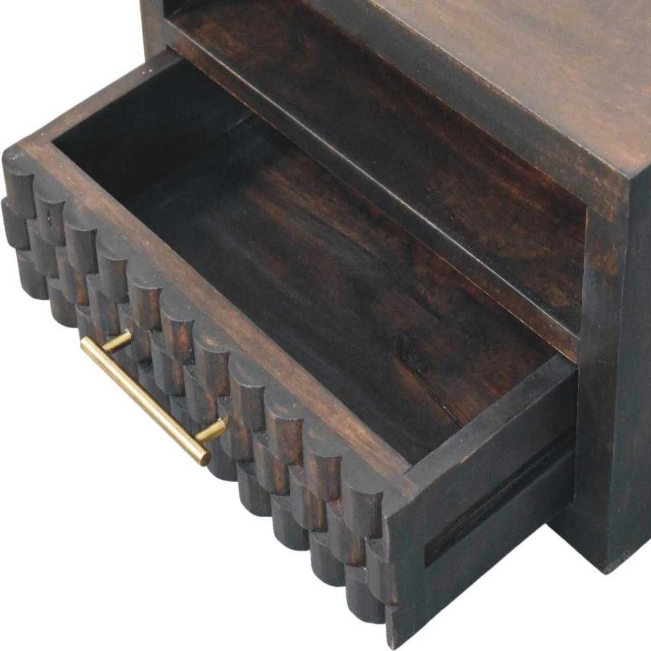 Artisan Furniture Massivholz Arno Wand-Nachttisch Braun - Image 8