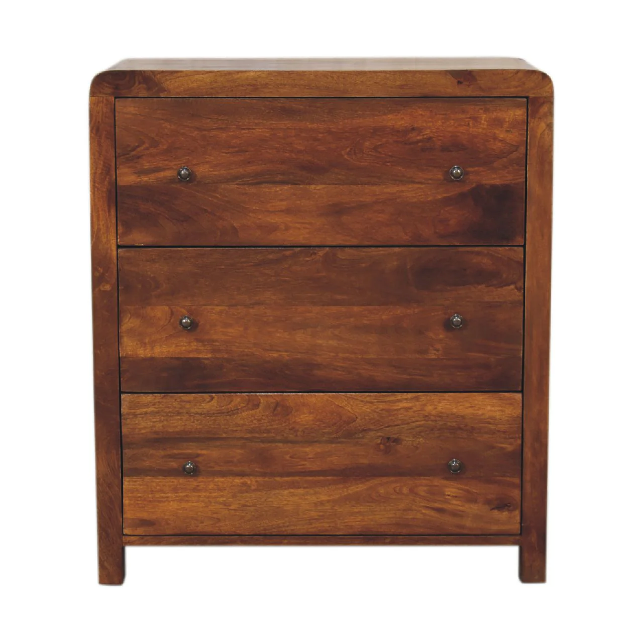 Artisan Furniture Massivholz Aspen Kommode, 3 Schubladen, Braun