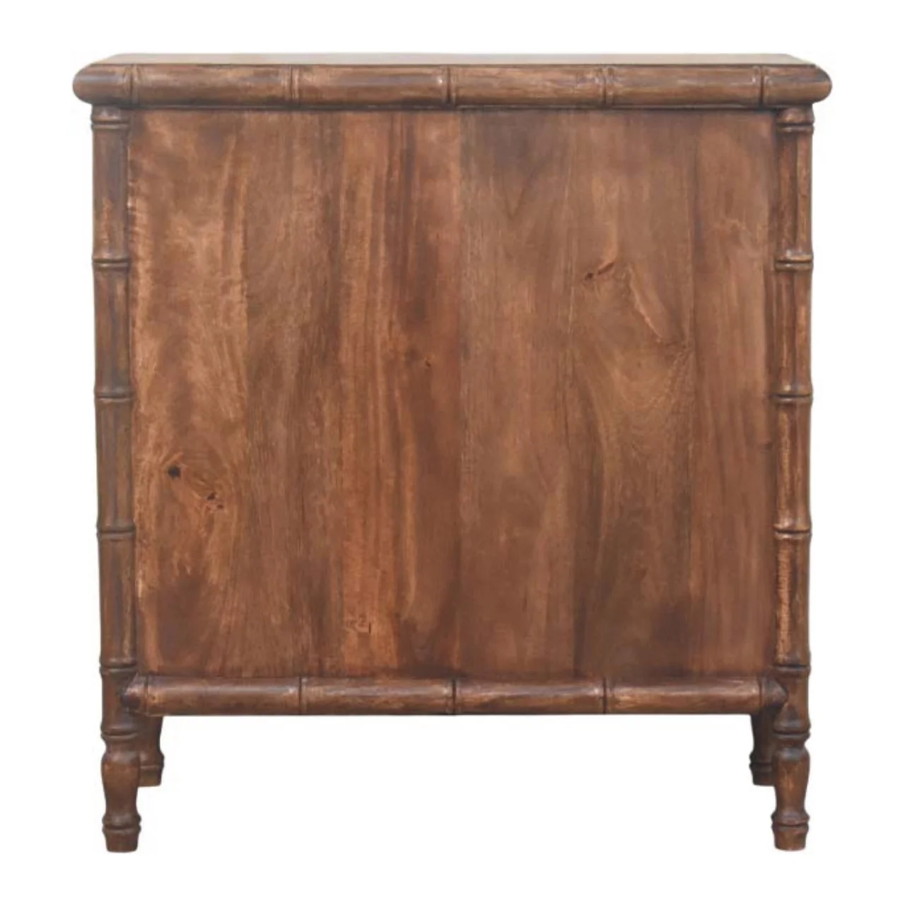 Artisan Furniture Massivholz Bambus geschnitzte 3-Schubladen-Kommode, Braun - Image 12