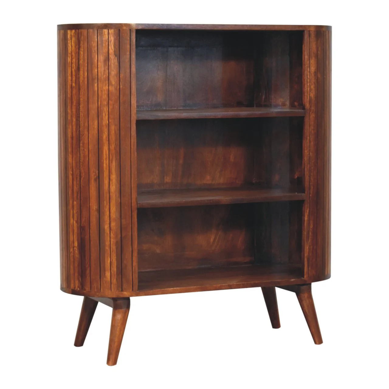 Artisan Furniture Massivholz Cortez Kastanien offener Schrank, 3 Regale, Braun - Image 4