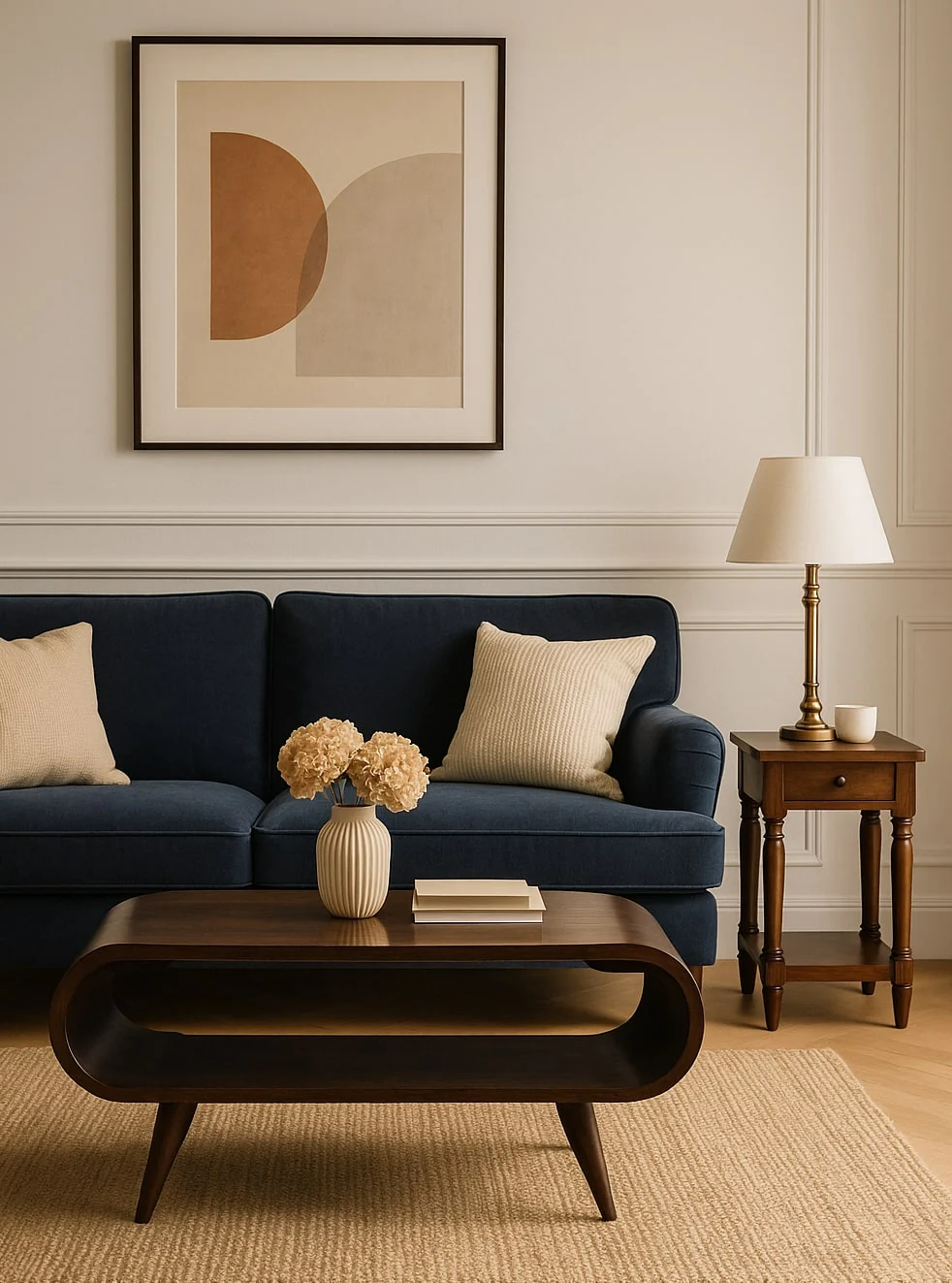 Artisan Furniture Massivholz-Couchtisch California aus Walnussholz, offen, braun