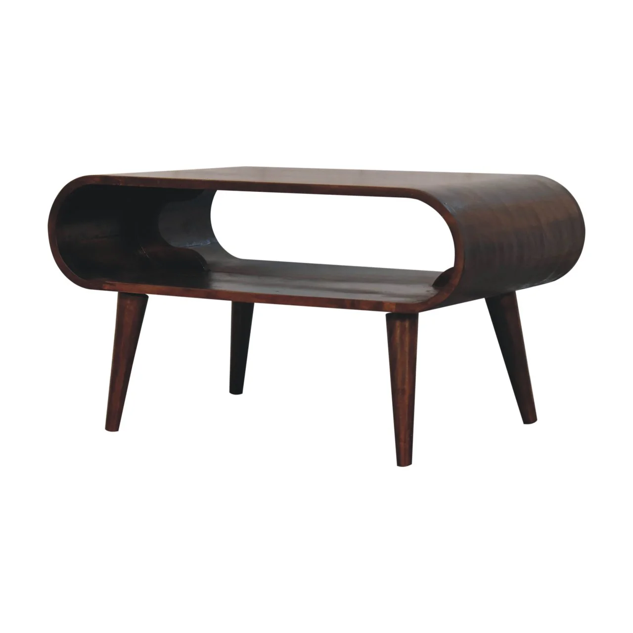 Artisan Furniture Massivholz-Couchtisch California aus Walnussholz, offen, braun - Image 4