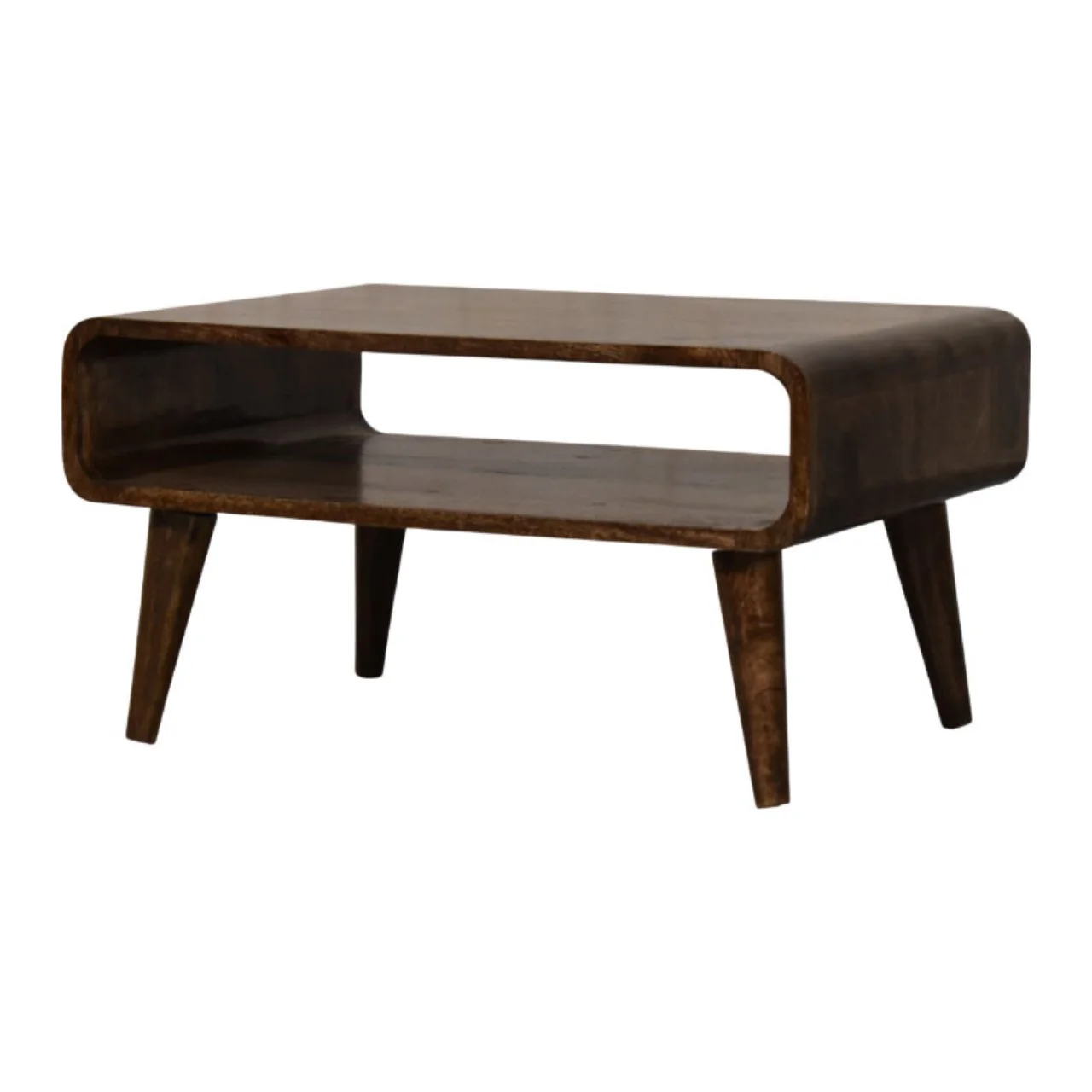 Artisan Furniture Massivholz Couchtisch mit abgerundeten Kanten, braun - Image 3
