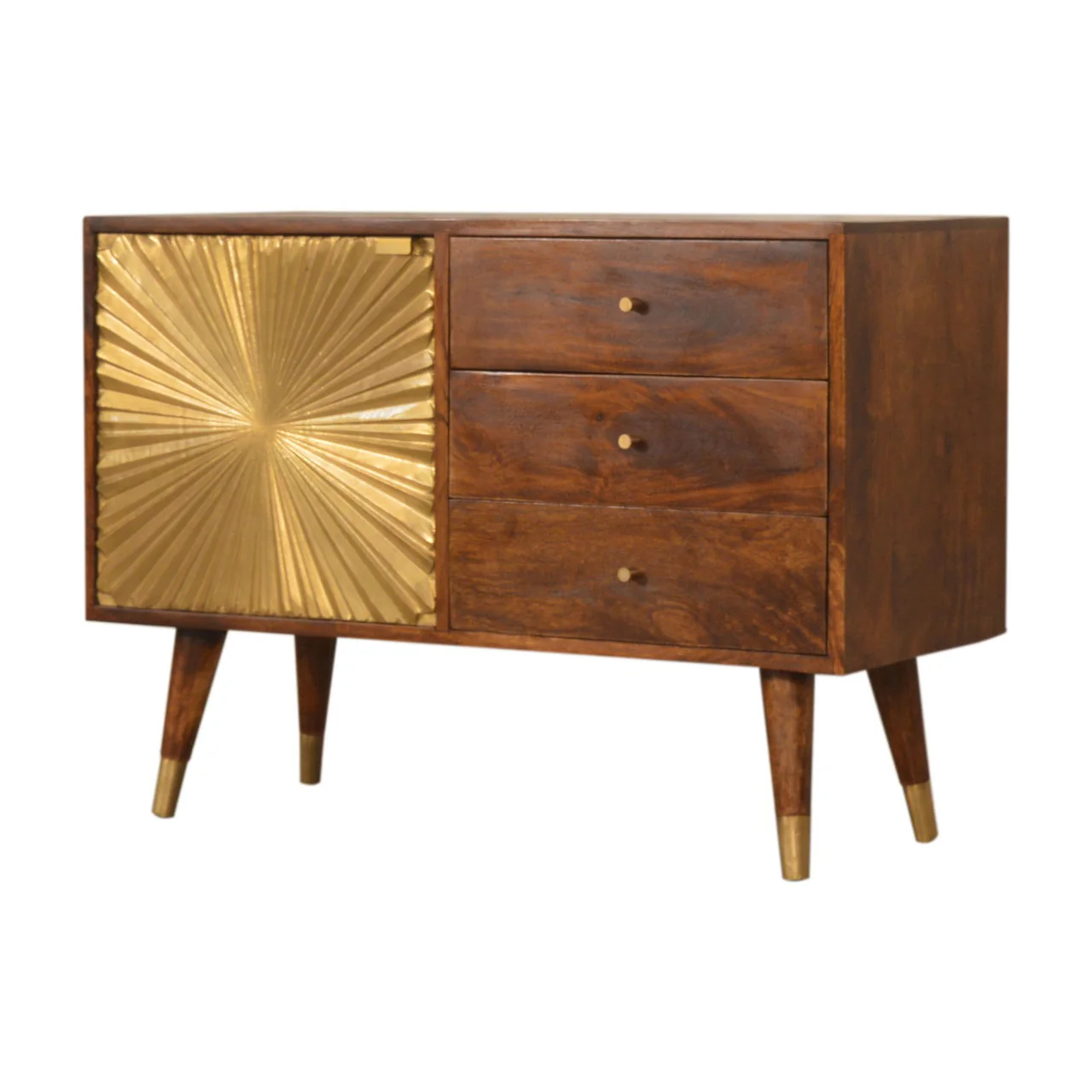 Artisan Furniture Massivholz Manila Gold Sideboard Braun - Image 2