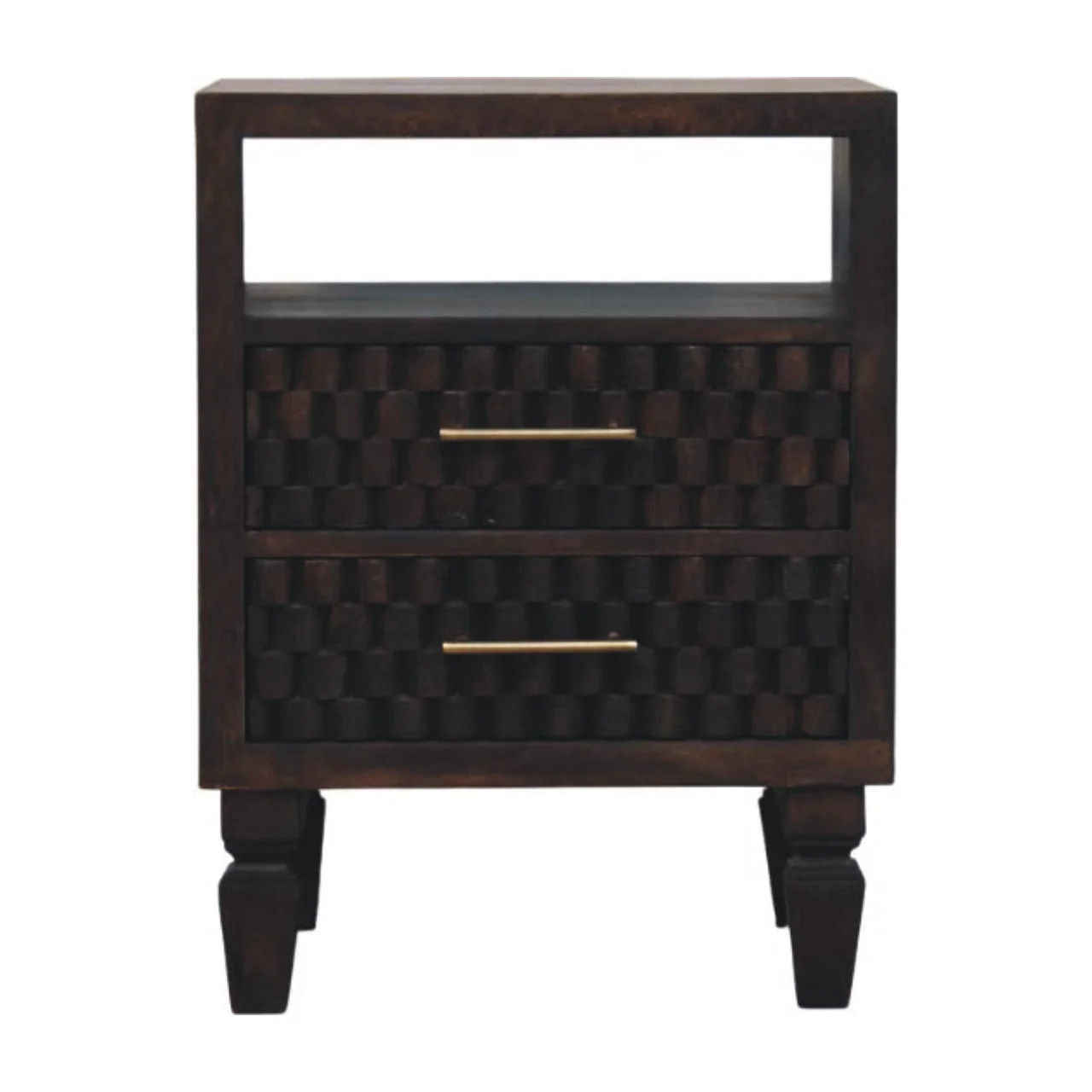 Artisan Furniture Massivholz-Nachttisch Arno, braun