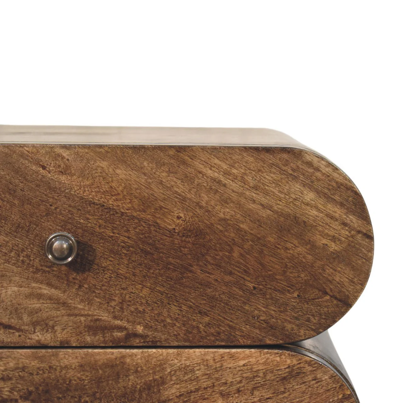 Artisan Furniture Massivholz-Nachttisch mit 2 Schubladen, braun - Image 6