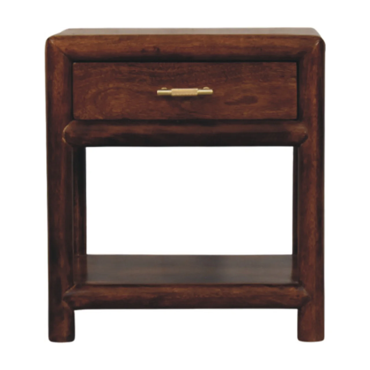 Artisan Furniture Massivholz Regency Nachttisch aus Kastanienholz Braun