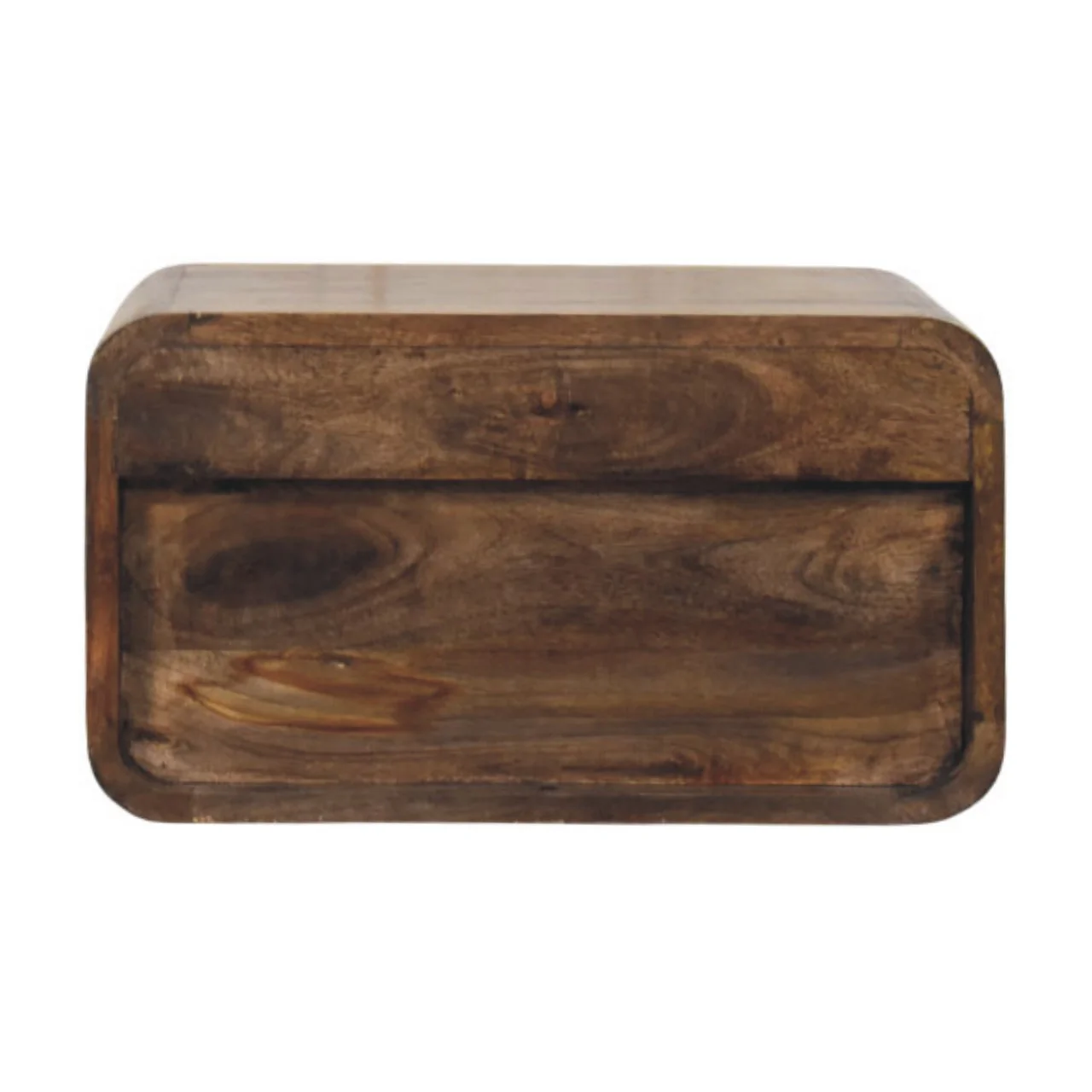 Artisan Furniture Massivholz Wandmontage Offener Schlitz Nachttisch Braun - Image 10