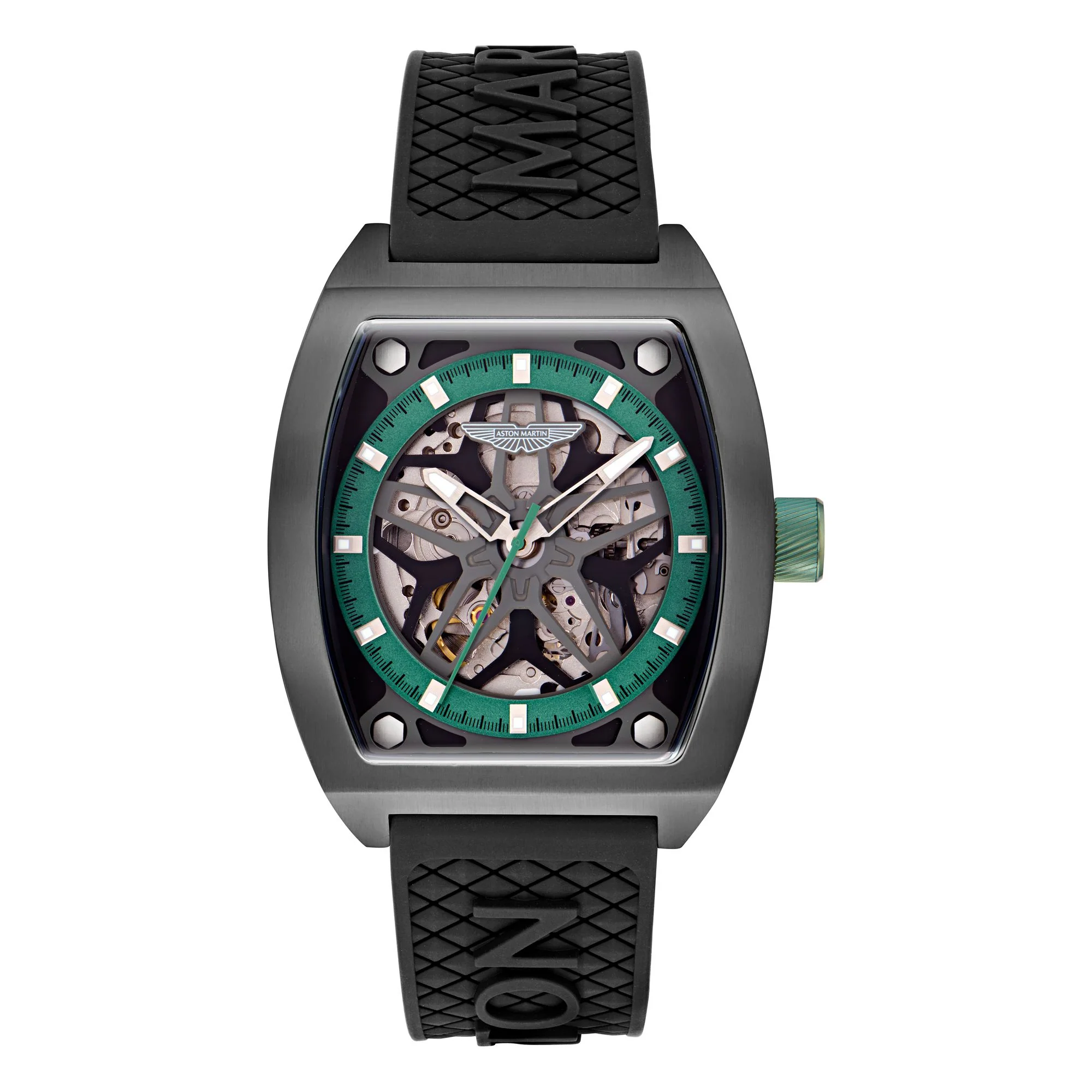 ASTON MARTIN Herren Automatik Uhr Armbanduhr AML THRILL MTRT1F502 Silikon