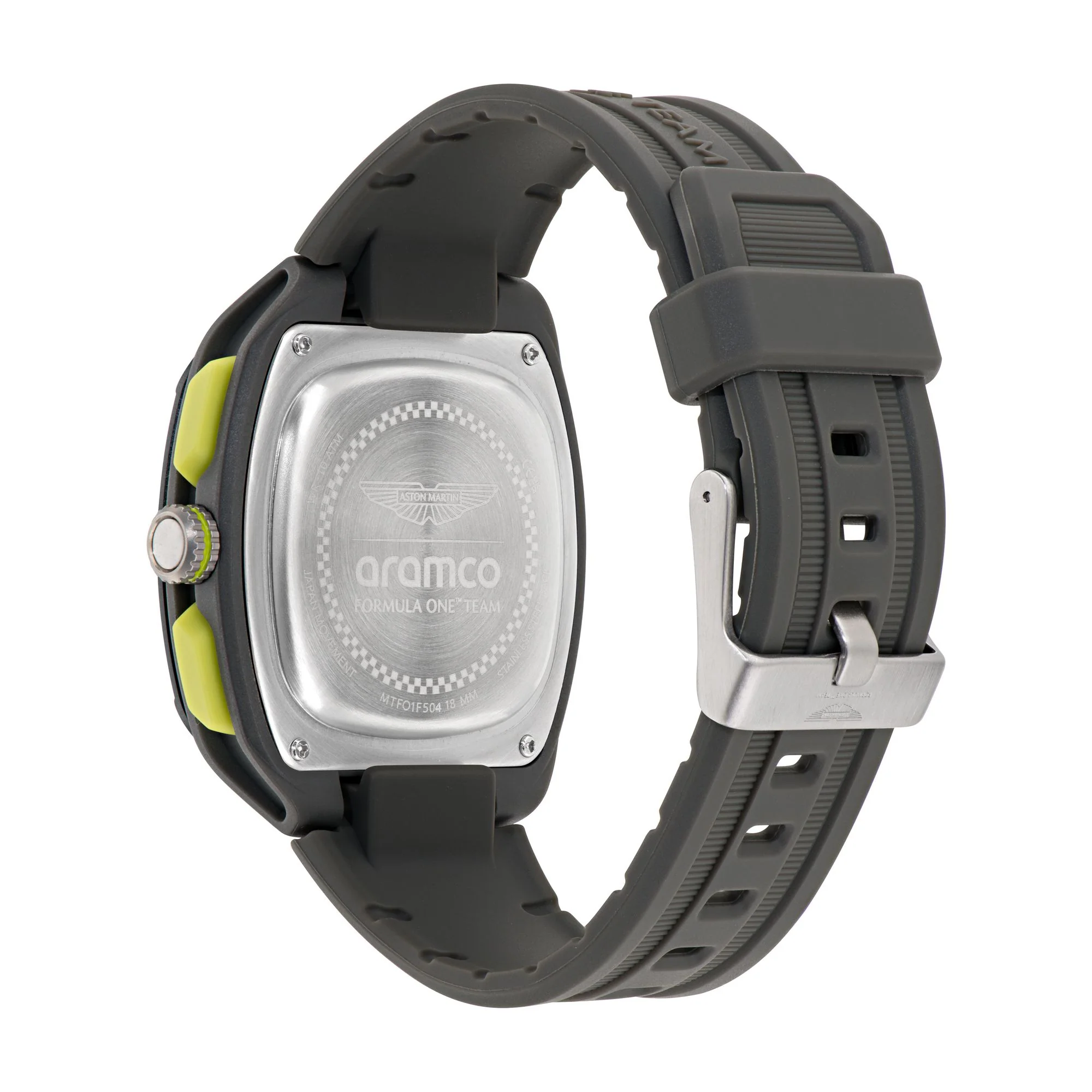 ASTON MARTIN Herren Uhr Analog Quarz AM FORMULA 1 MTFO1F504 Silikon - Image 3