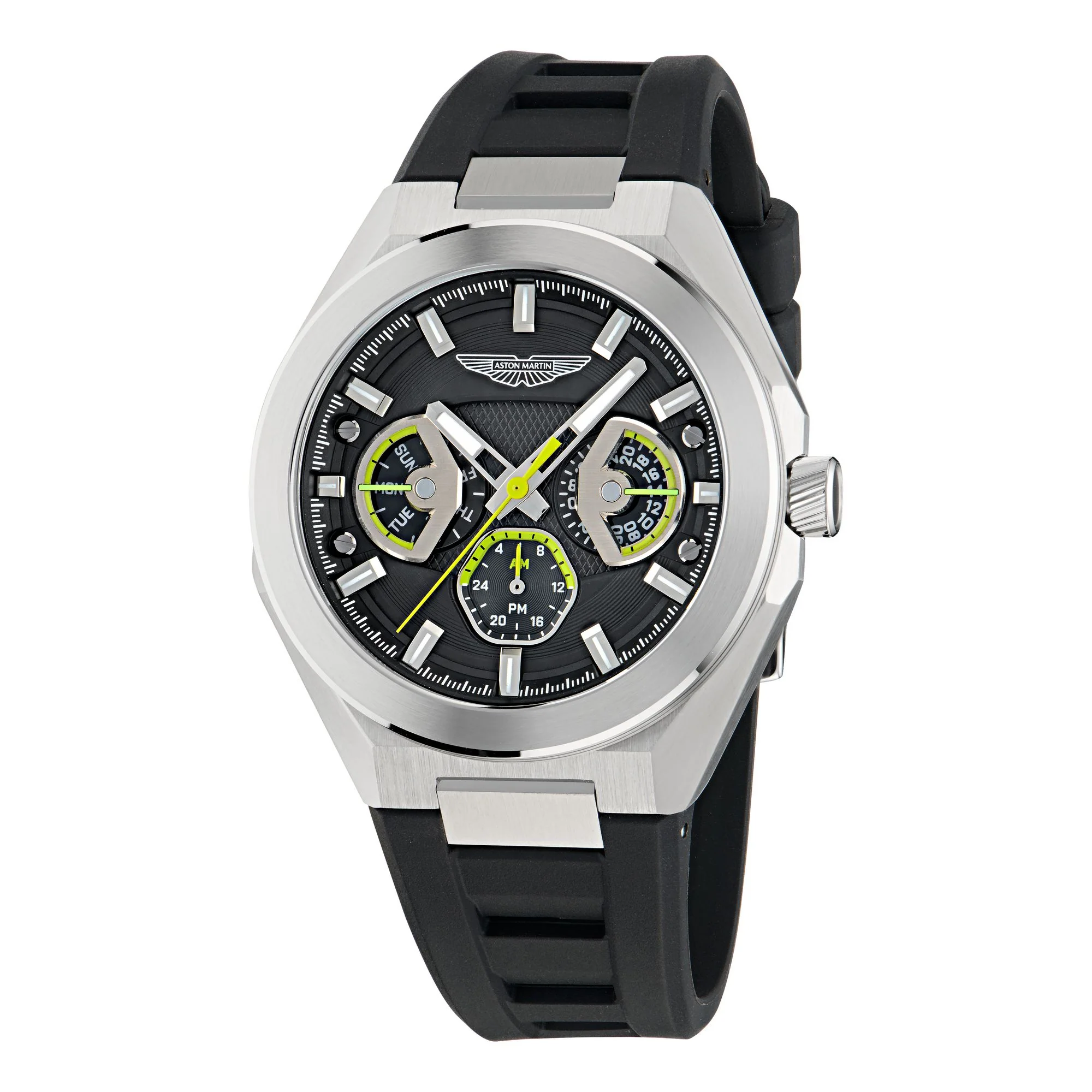 ASTON MARTIN Herren Uhr Multifunktion Armbanduhr AML THRILL MTRI1F502 Silikon - Image 4
