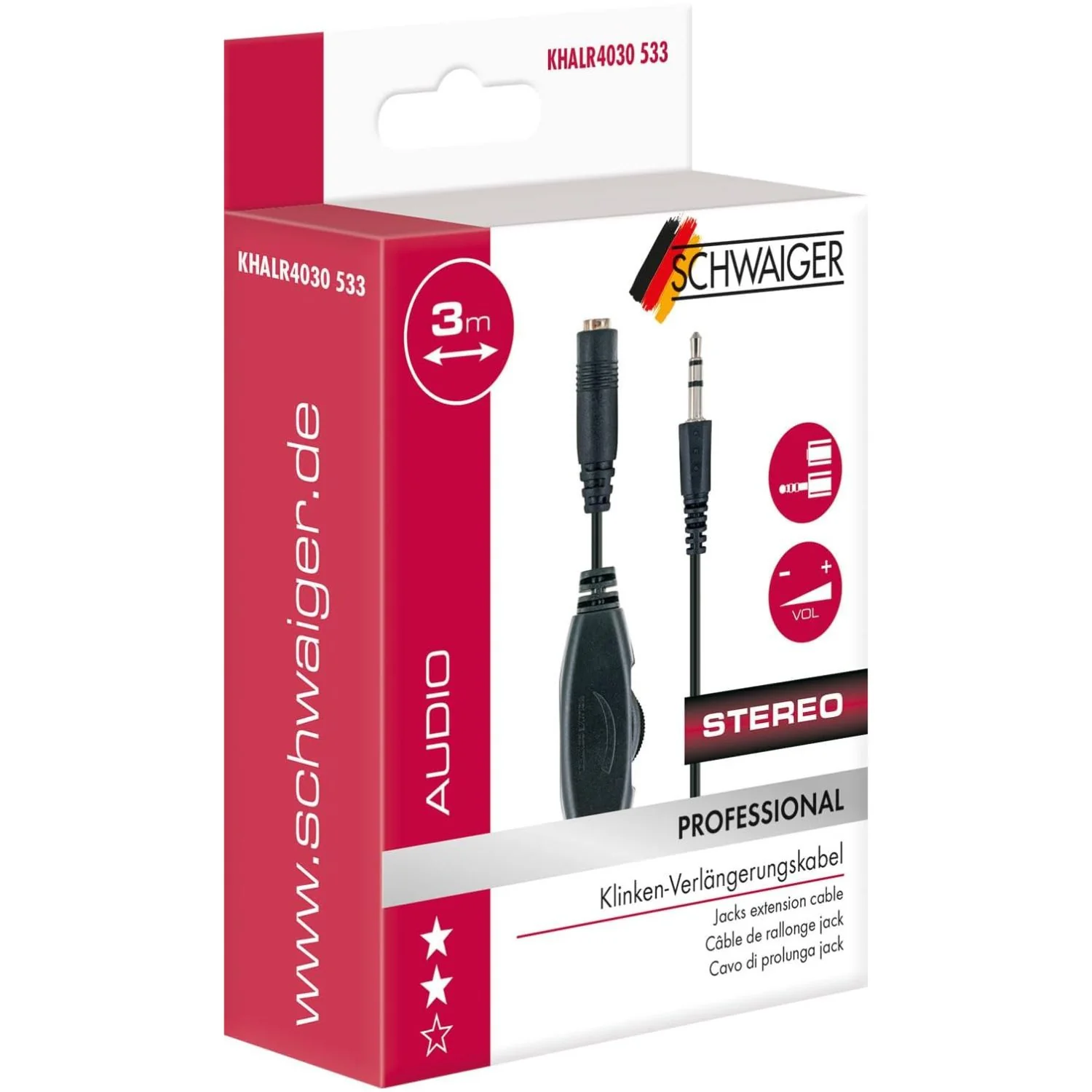 Audio-Verlängerung 3,5mm Klinke mit Lautstärkenregler - Image 4