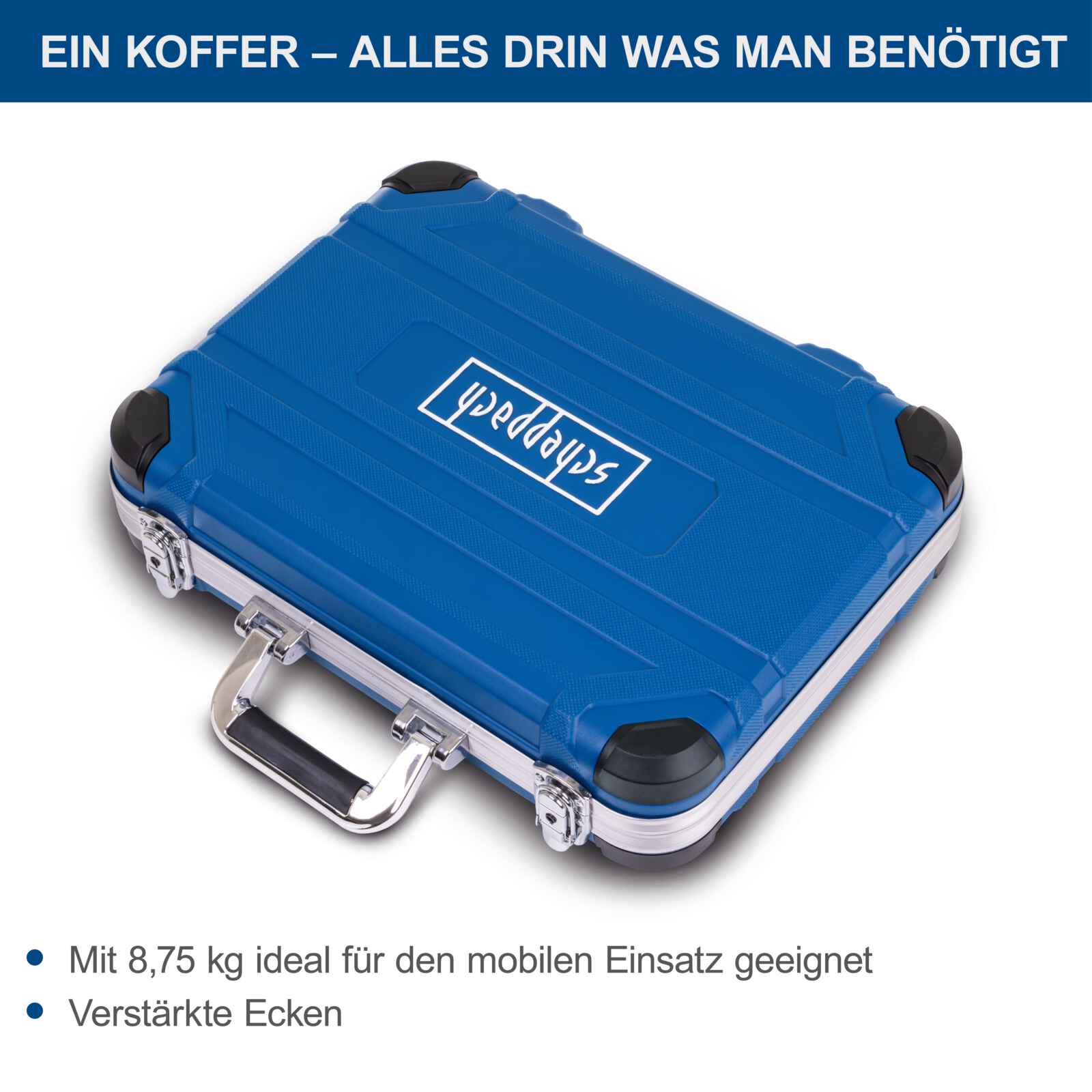 [B-WARE] Scheppach Werkzeugkoffer TB235 - 233-teiliges Werkzeug-Set in stabilem ABS-Kunststoffkoffer - Image 8