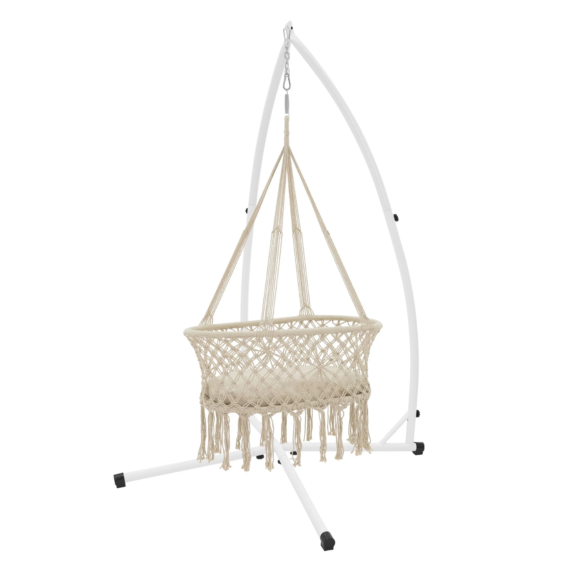 Babywiege mit Gestell Beige aus Baumwolle ML-Design