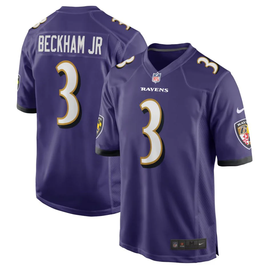 Baltimore Ravens Nike NFL Home Game Jersey Beckham Jr. 3