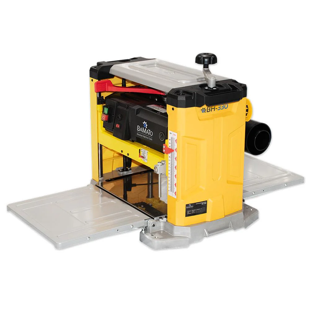 BAMATO BH-330 Hobelmaschine | 3 Hobelmesser | 330mm Hobelbreite | 1800W | 152 mm Durchlasshöhe - Image 6