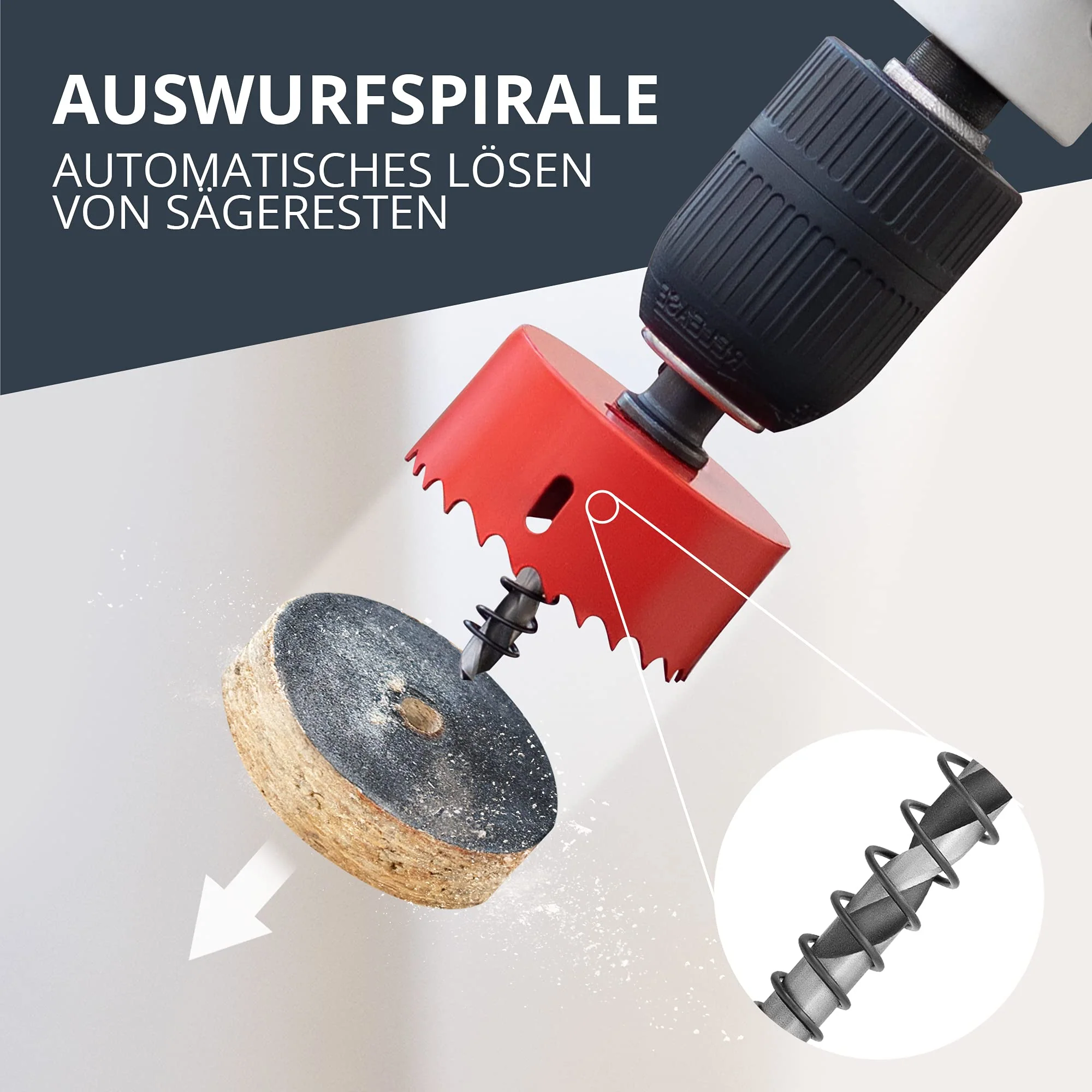 BAURIX® Bi-Metall-Lochsäge [68mm] I Ultimative Bohrkrone für Trockenbau, Holz, Steckdose I - Image 6