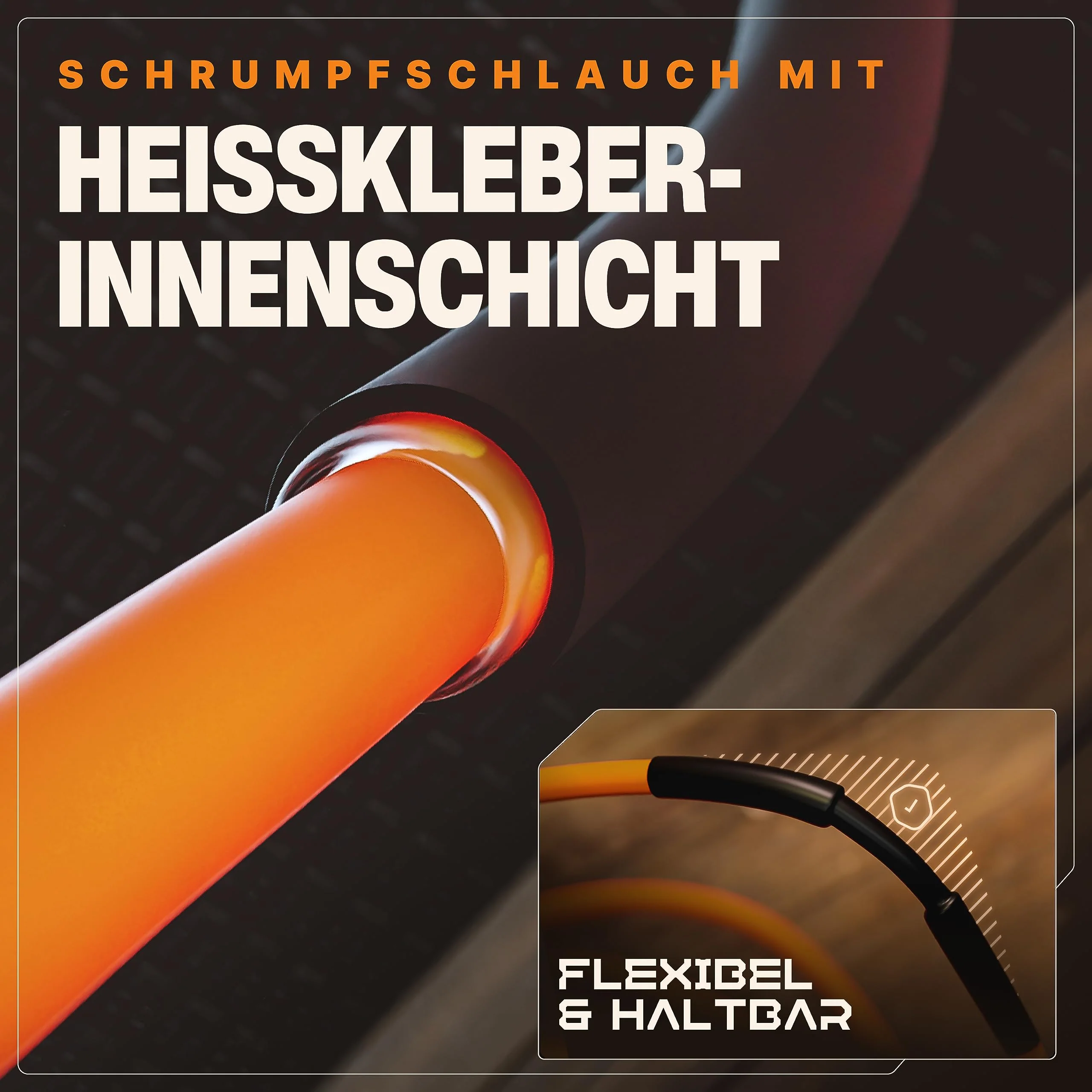 BAURIX® Schrumpfschlauch Set 180 Stück I 3:1 Schrumpfverhältnis I Schrumpfschlauch - Image 4