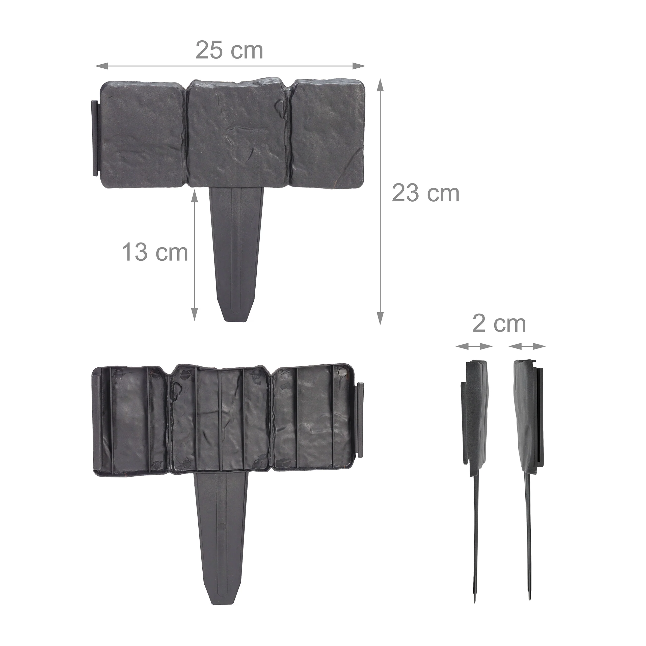 Beetzaun Steinoptik im 10er Set - Image 17