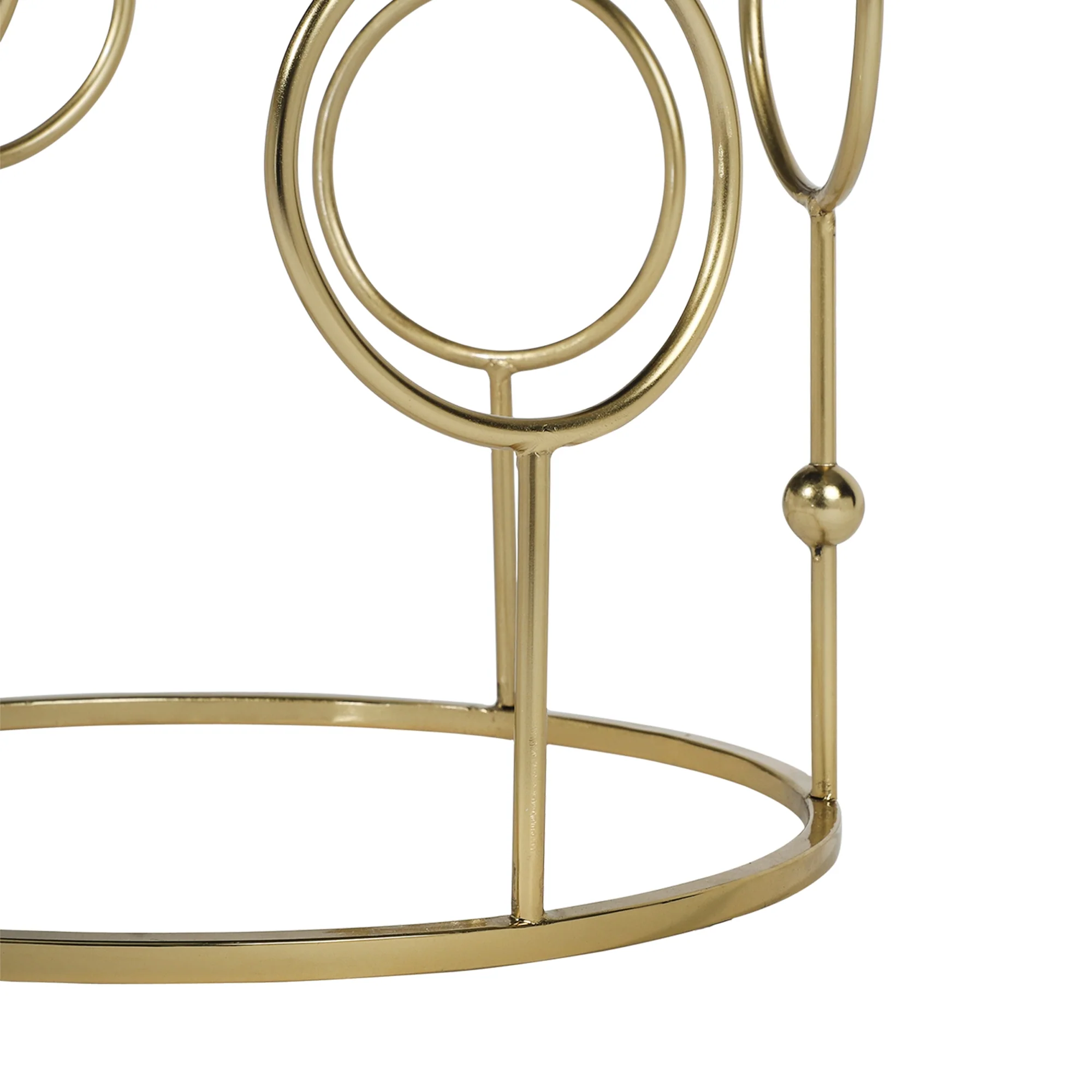 Beistelltisch 2er Set Ø 40x45 / 45x55 cm Gold aus Metall und Spiegelglas WOMO-Design - Image 4